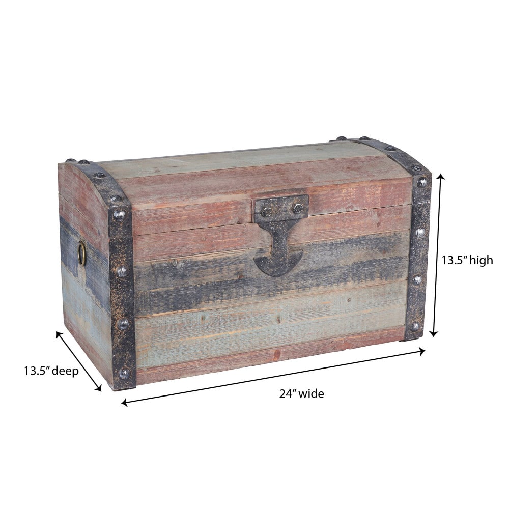 Household Essentials Weathered Decorative Trunk (Small)