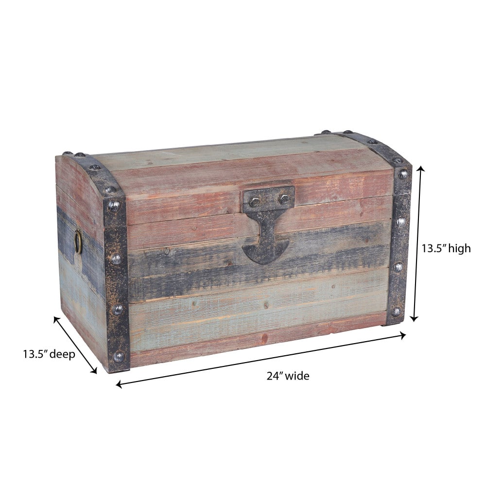 Household Essentials Weathered Decorative Trunk (Small)