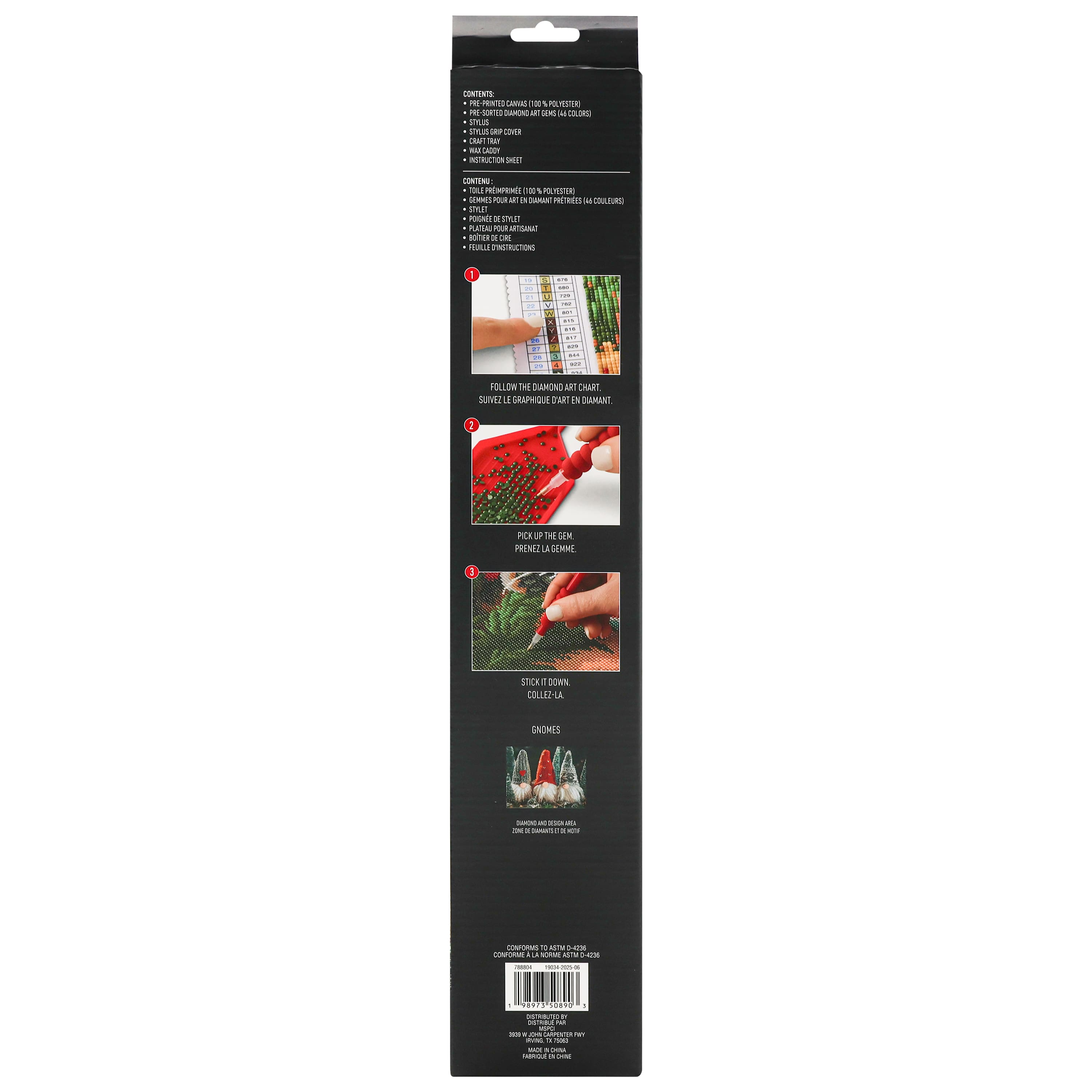 16&#x22; x 20&#x22; Gnomes Diamond Art Kit by Make Market&#xAE;