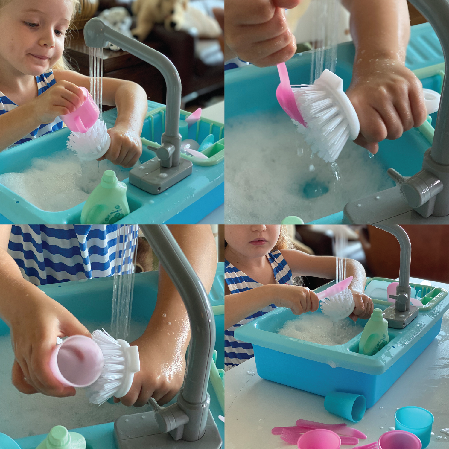 The Bubble Factory SPLASHFUN Wash-up Kitchen Sink Play Set