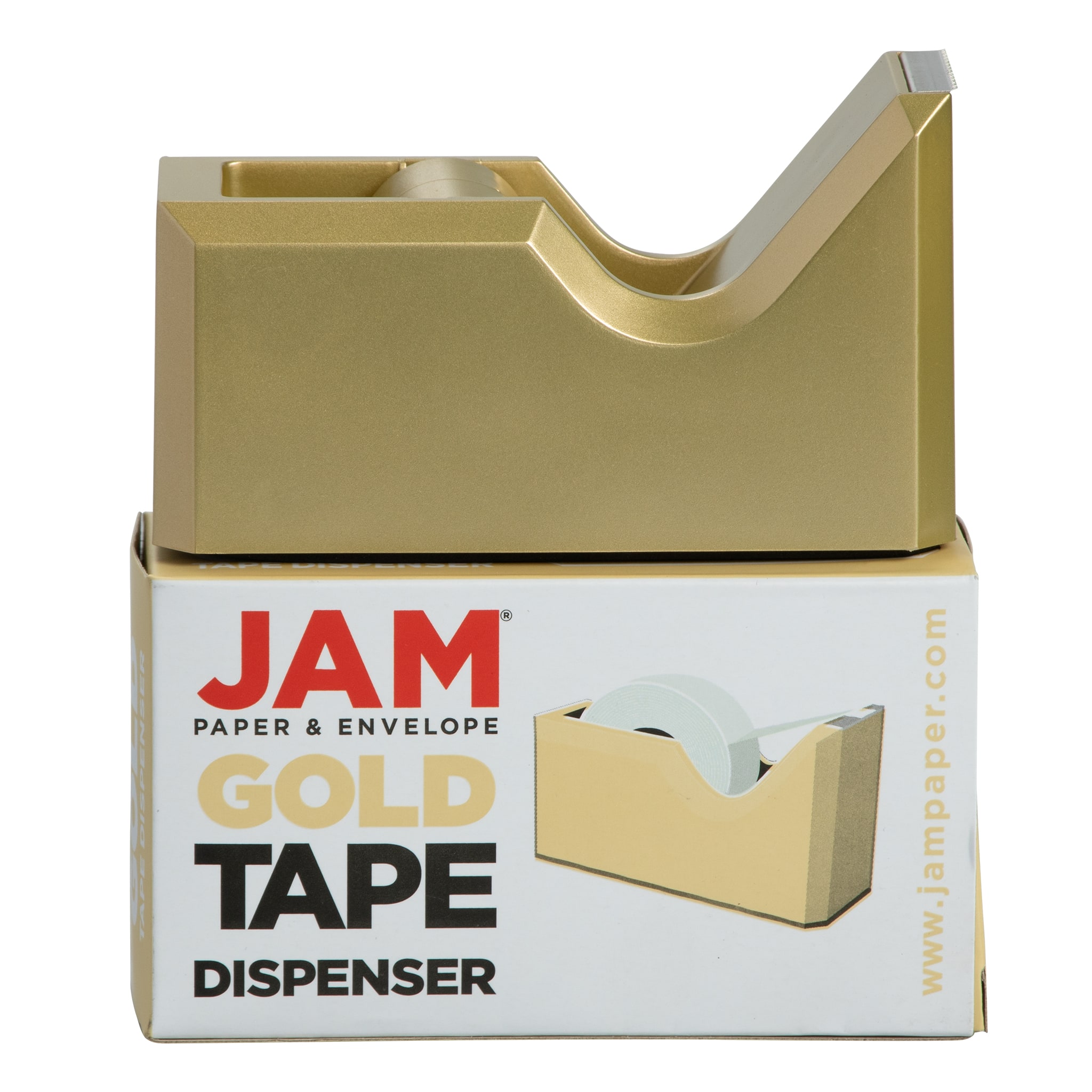 JAM Paper Colorful Desk Tape Dispensers, 4.5 x 2.5 x 1.75, Purple, Sold  Individually