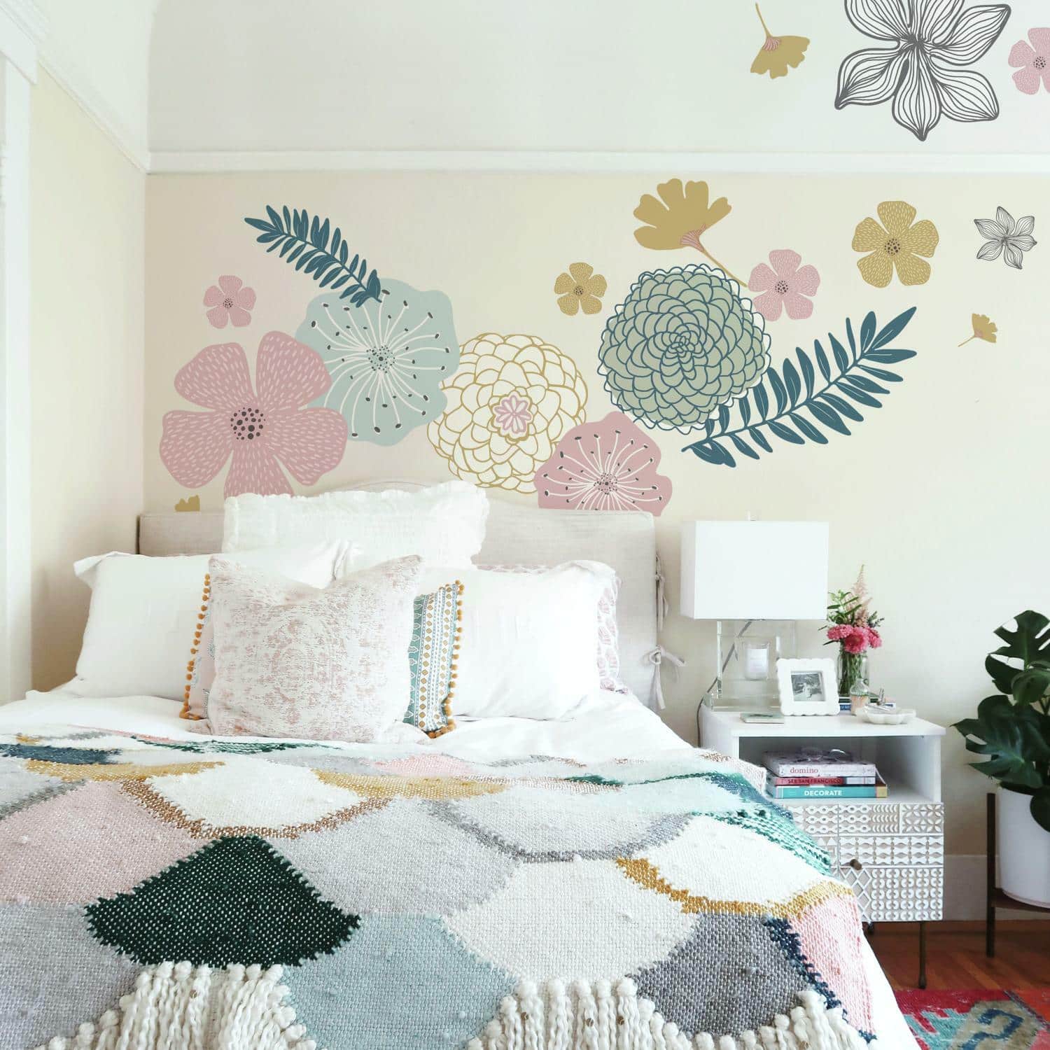 RoomMates Perennial Blooms Peel & Stick Giant Wall Decals