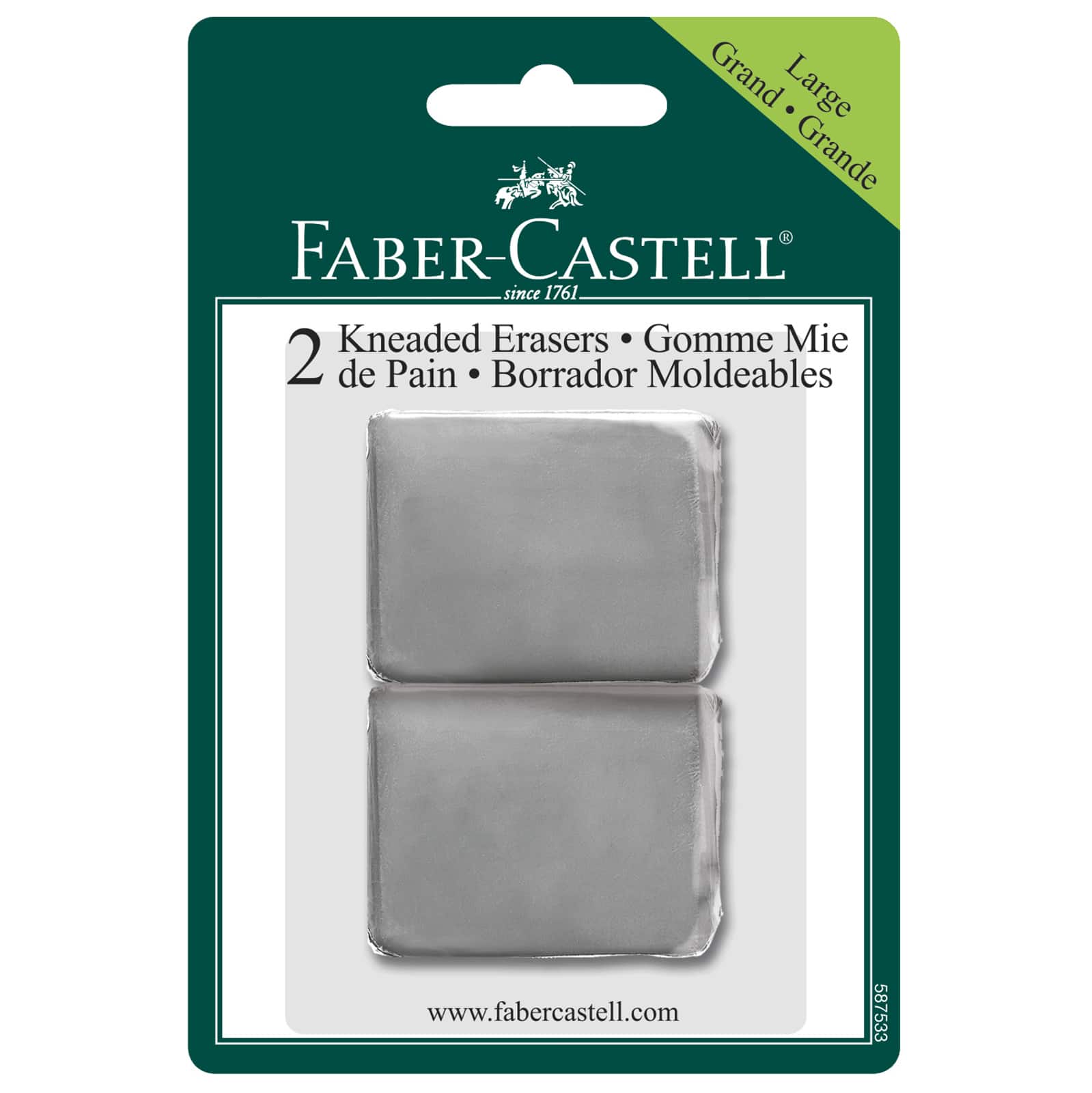 12 Packs: 2 ct. (24 total) Faber-Castell&#xAE; Kneaded Erasers