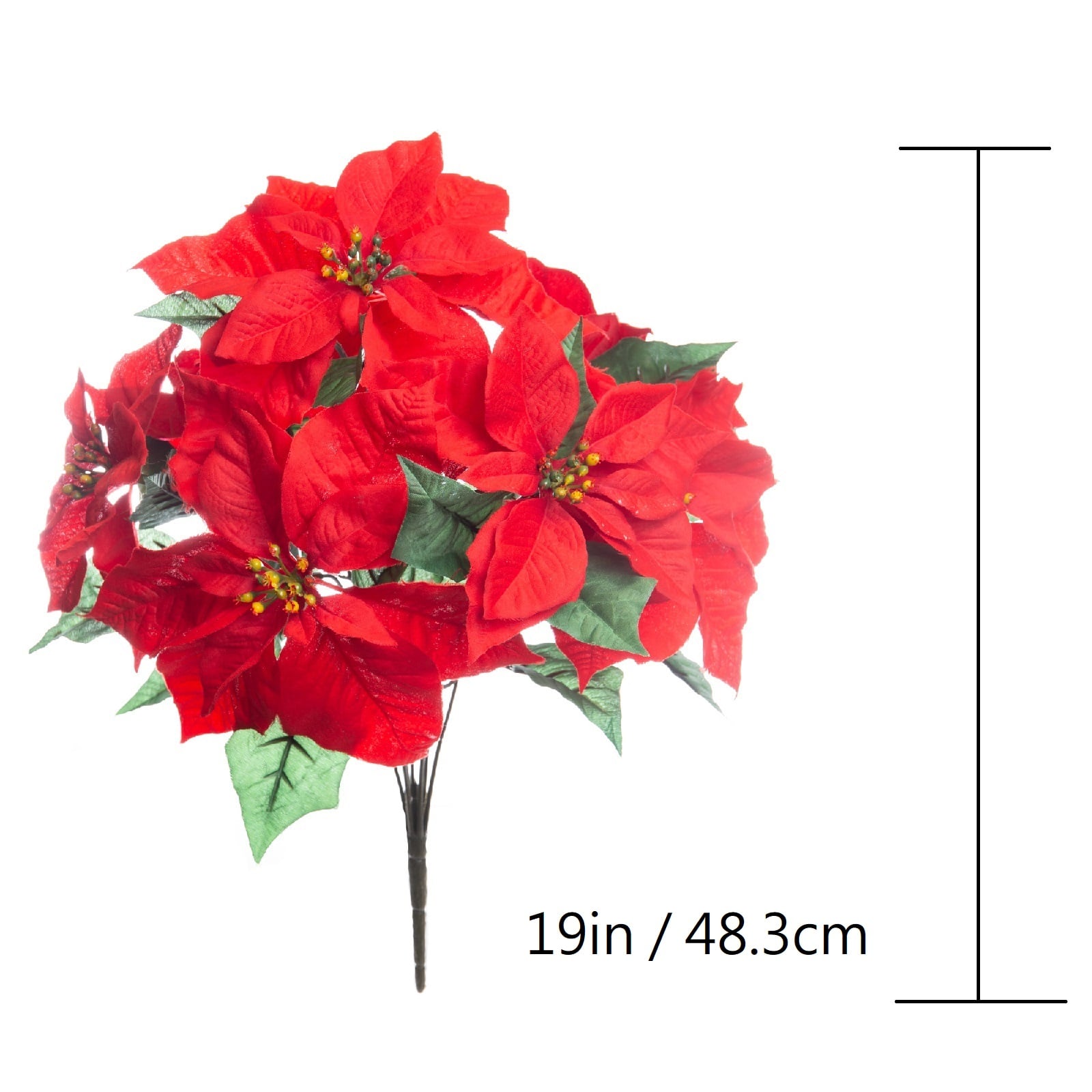 19&#x22; Red Poinsettia Bush by Ashland&#xAE;