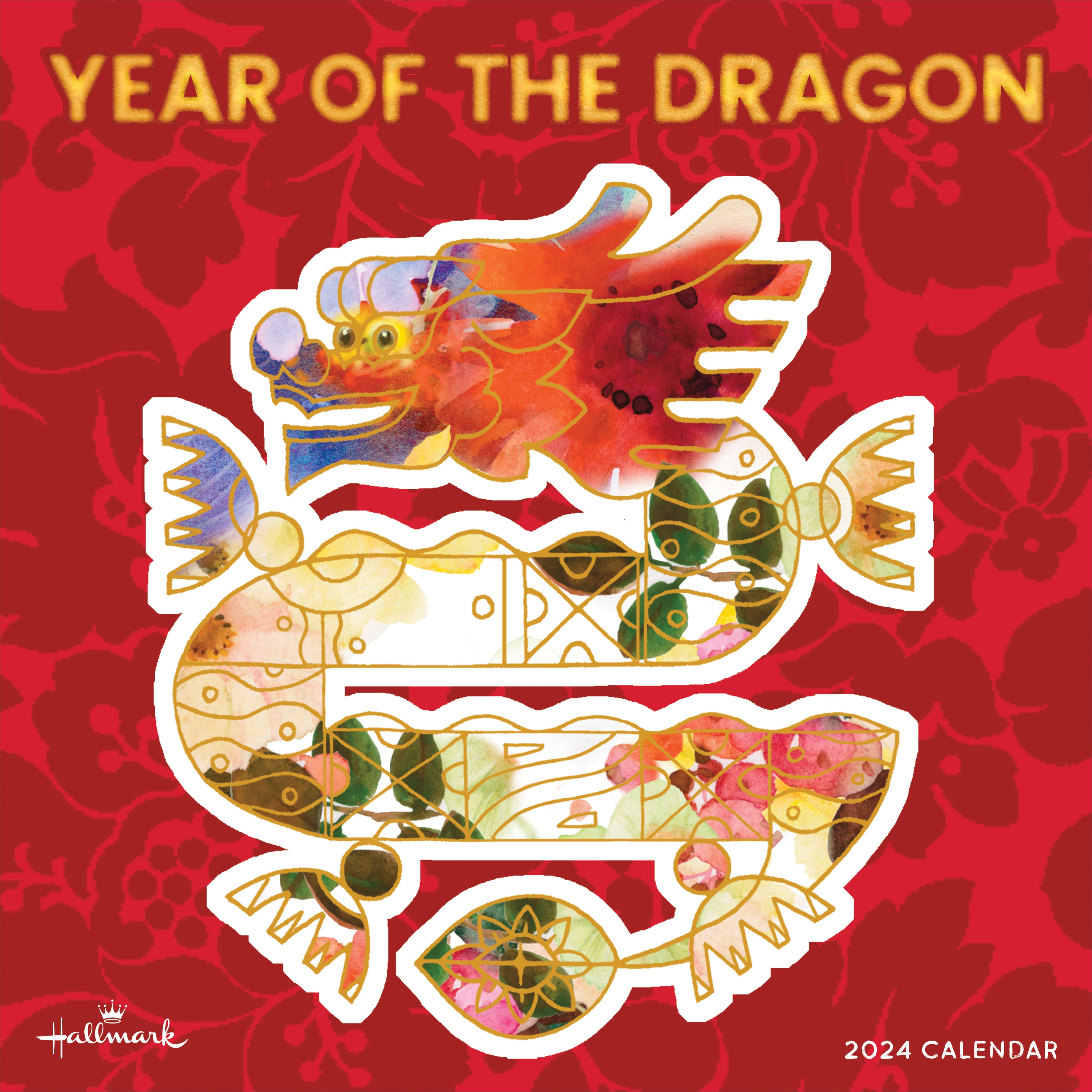 TF Publishing 2024 Year of the Dragon Wall Calendar