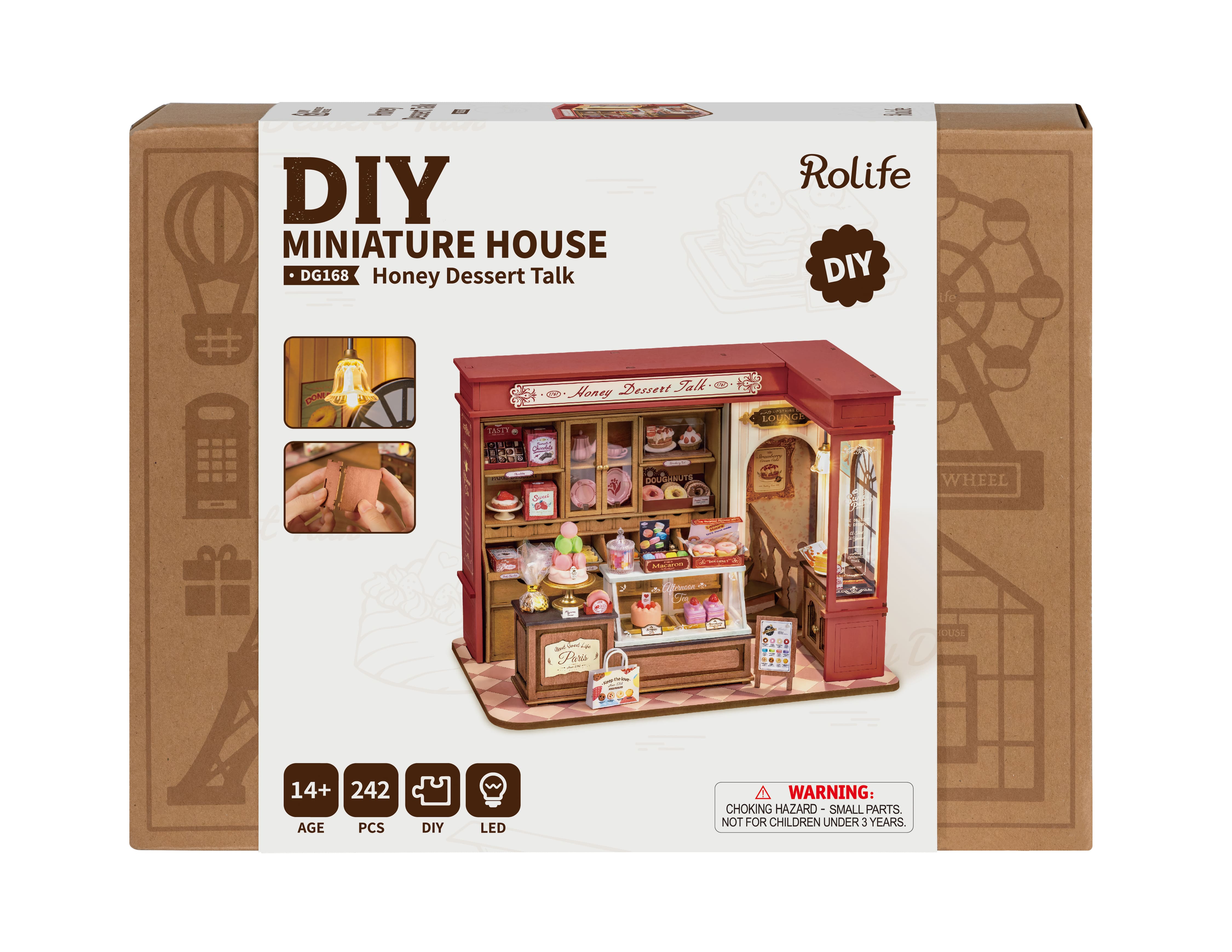 Rolife® Honey Dessert Talk DIY Miniature House Kit