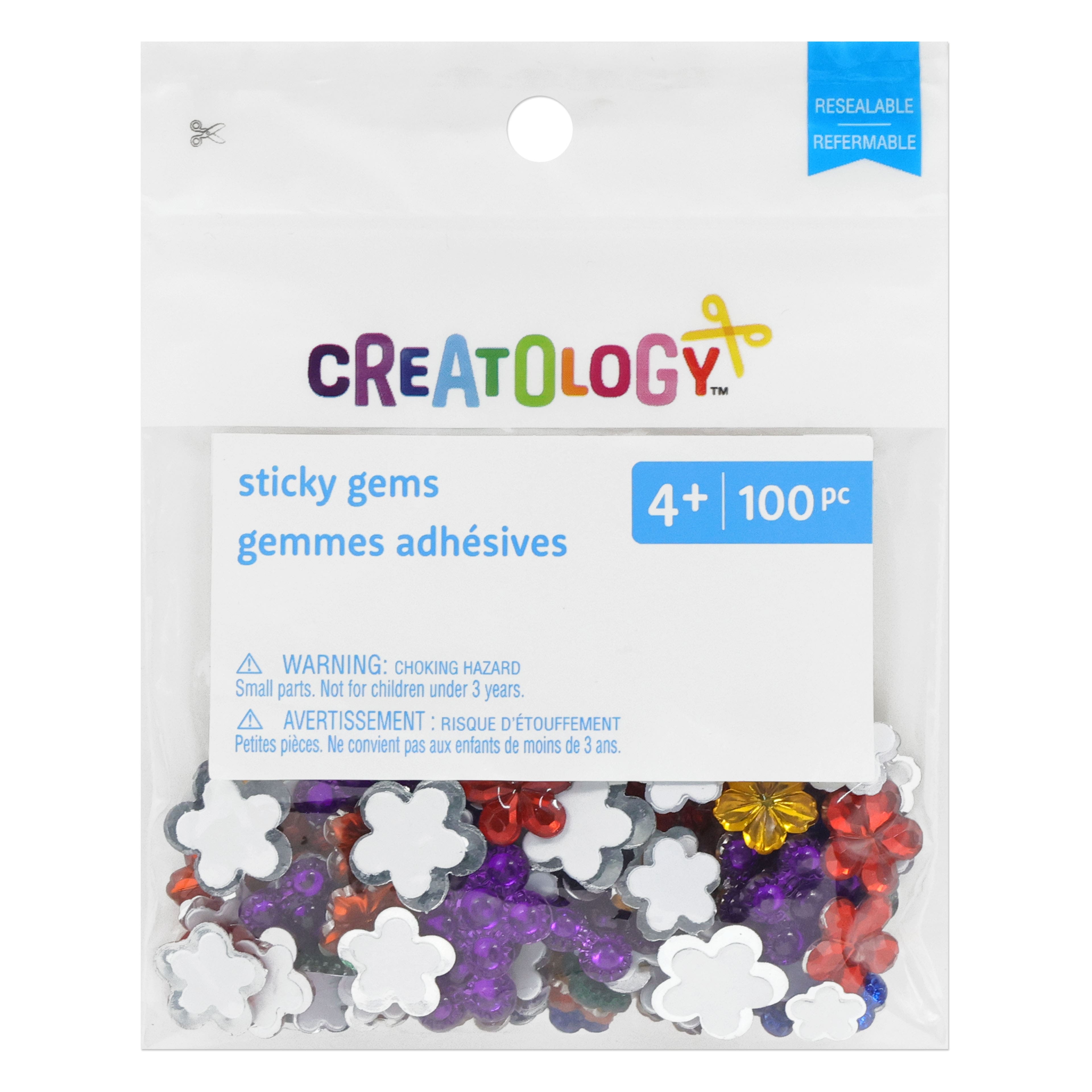Creatology Round Sticky Gems - 100 Pieces