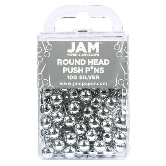 JAM Paper Colorful Round Push Pins, 100ct. | Michaels