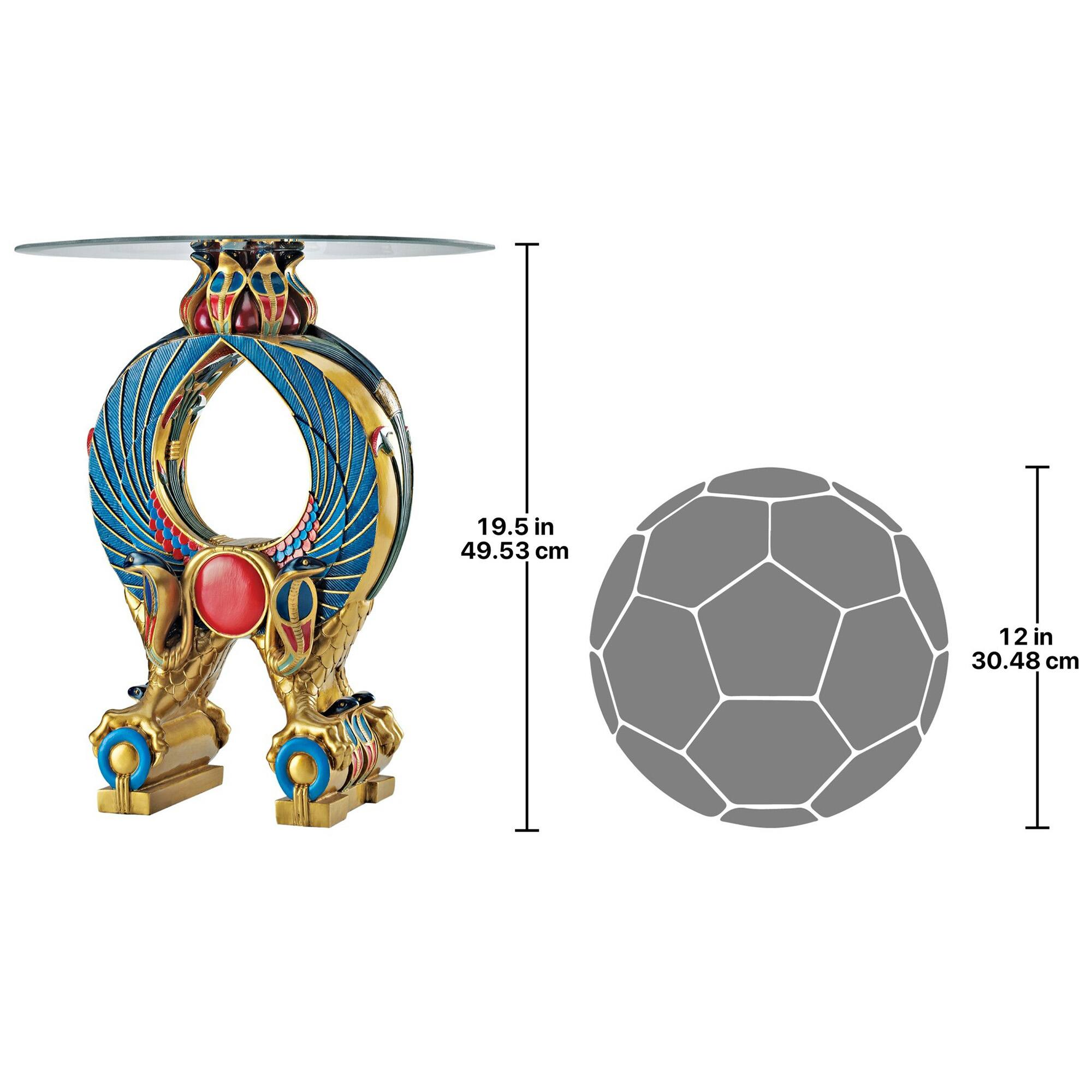 Design Toscano 19.5" Wings of Horus Egyptian Altar Side Table