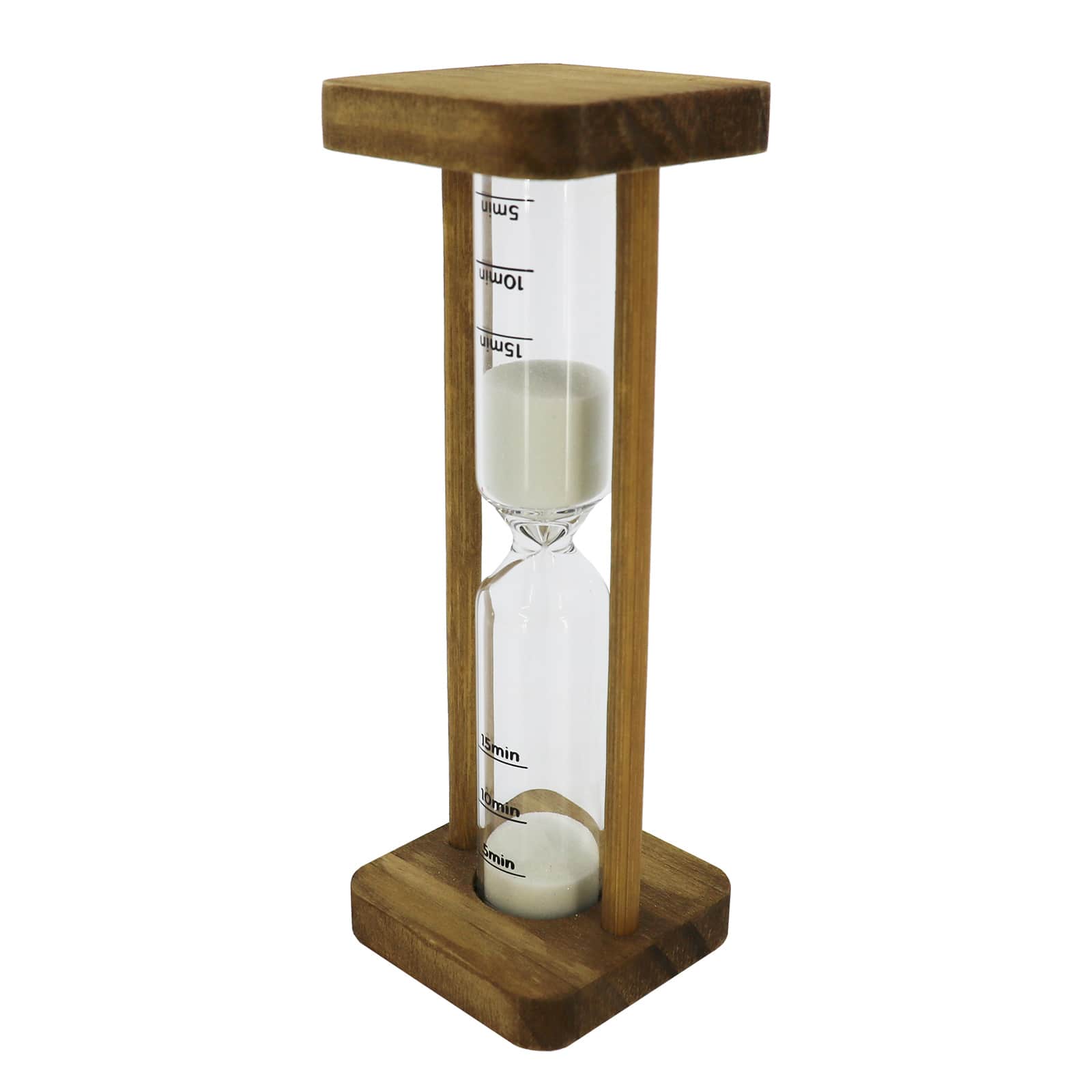 5.5&#x22; Natural Wood &#x26; Glass 15-Minute Timer by Ashland&#xAE;