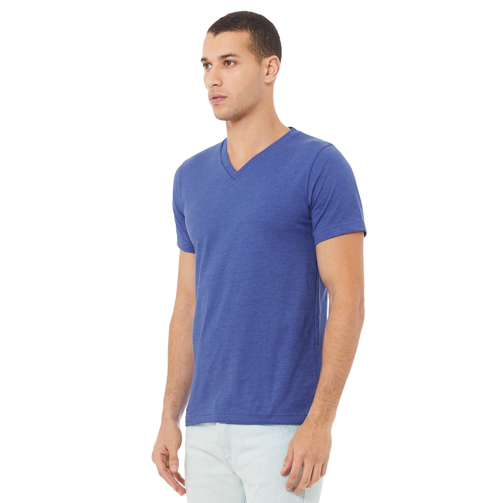 6 Pack: BELLA+CANVAS® Short Sleeve V-Neck Adult Unisex Jersey T-Shirt