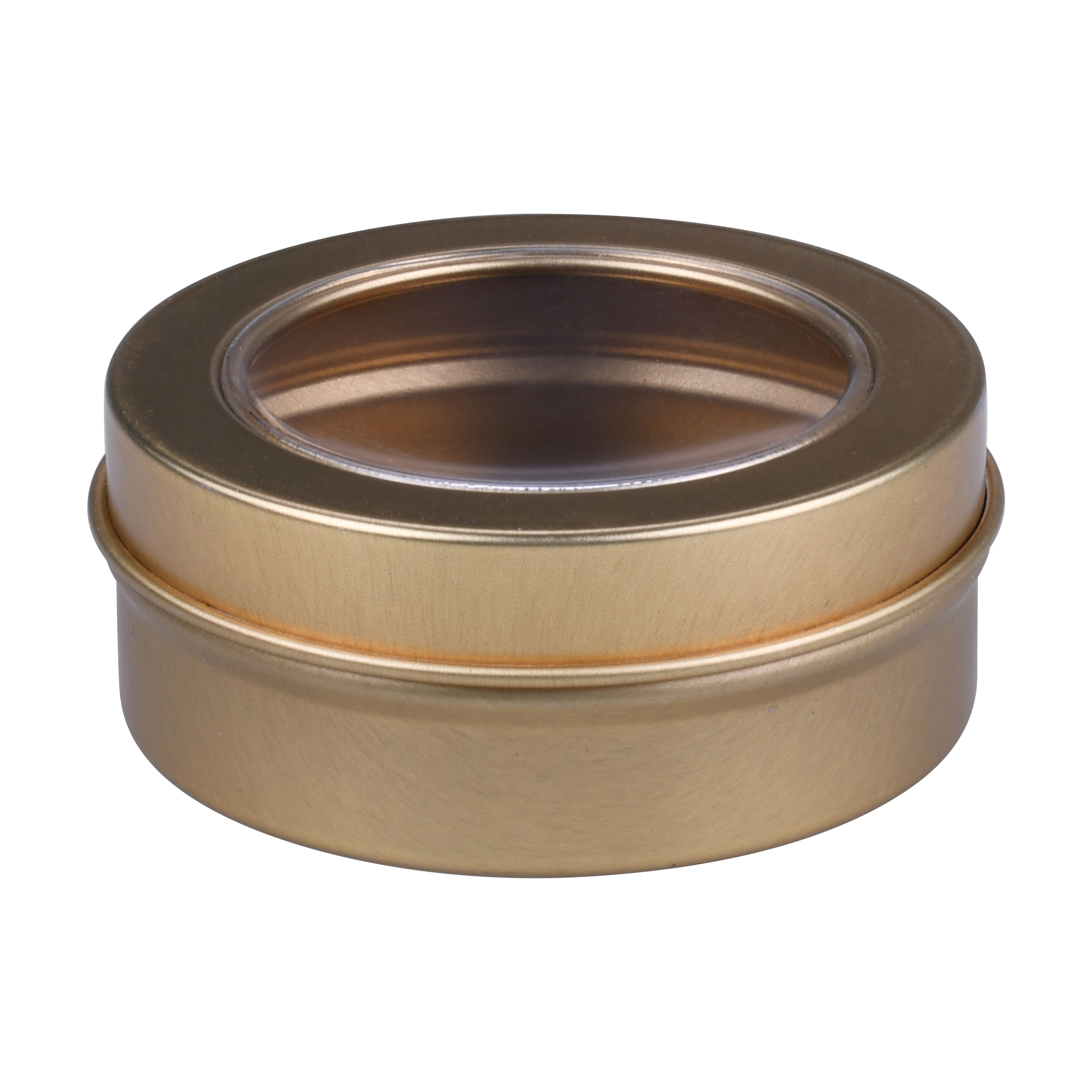 8 Packs: 20 ct. (160 total) 2.5" Gold Round Tin Favor Boxes by Celebrate It™