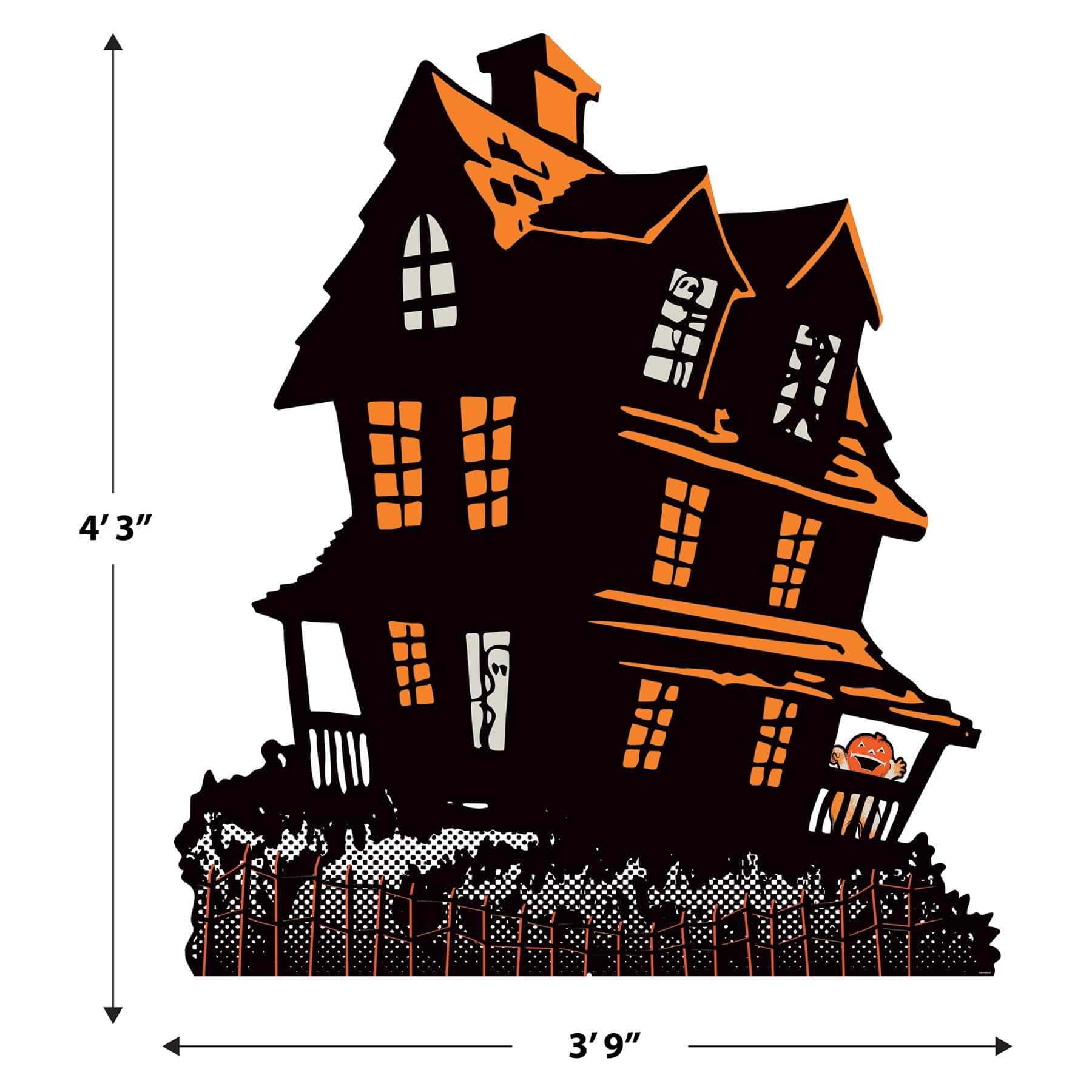 Beistle Vintage Halloween Haunted House Stand-Up Photo Prop