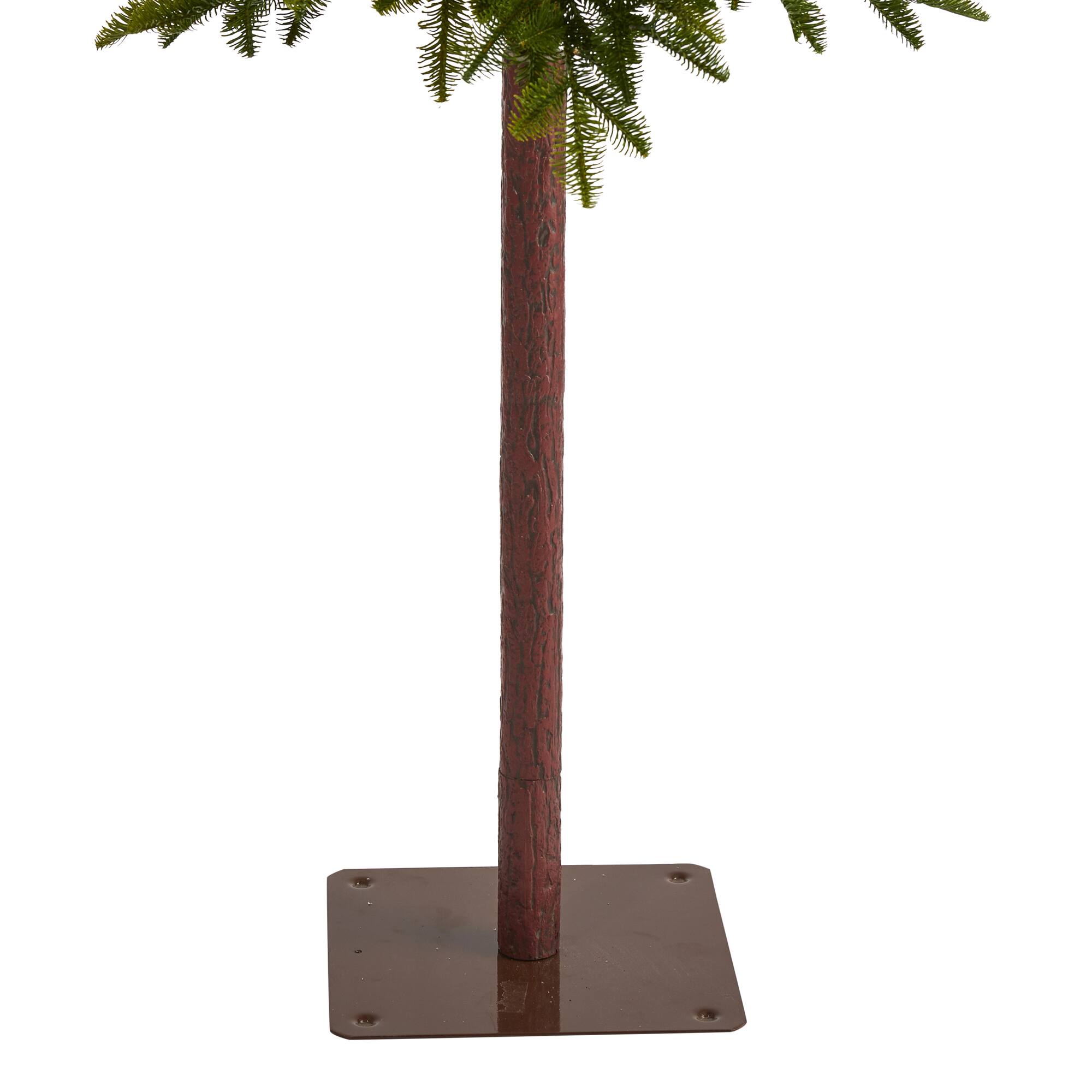 7ft. Pre-Lit Alaskan Alpine Artificial Christmas Tree, Clear LED Lights