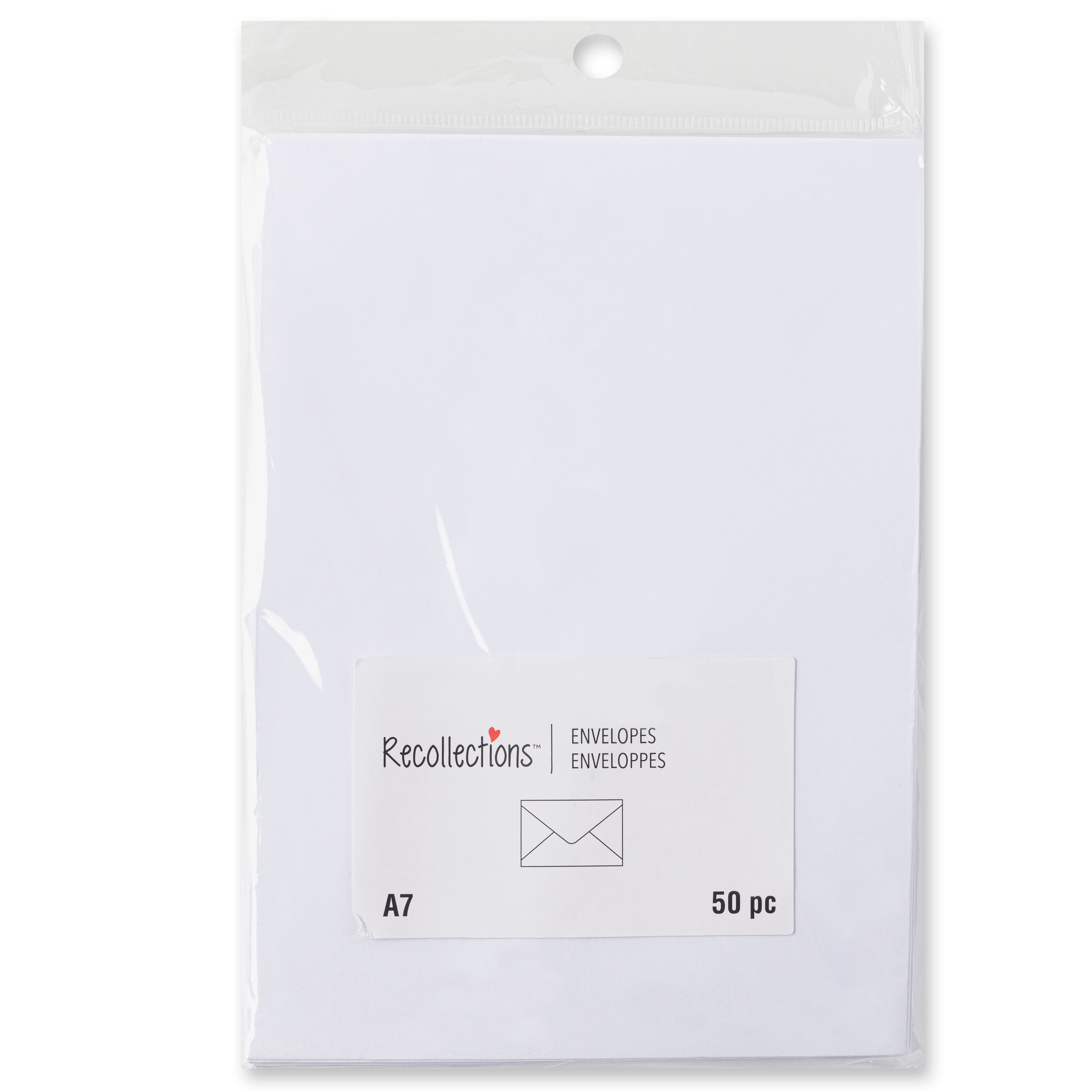 12 Packs: 50 ct. (600 total) 5.25" x 7.25" White Envelopes by Recollections™