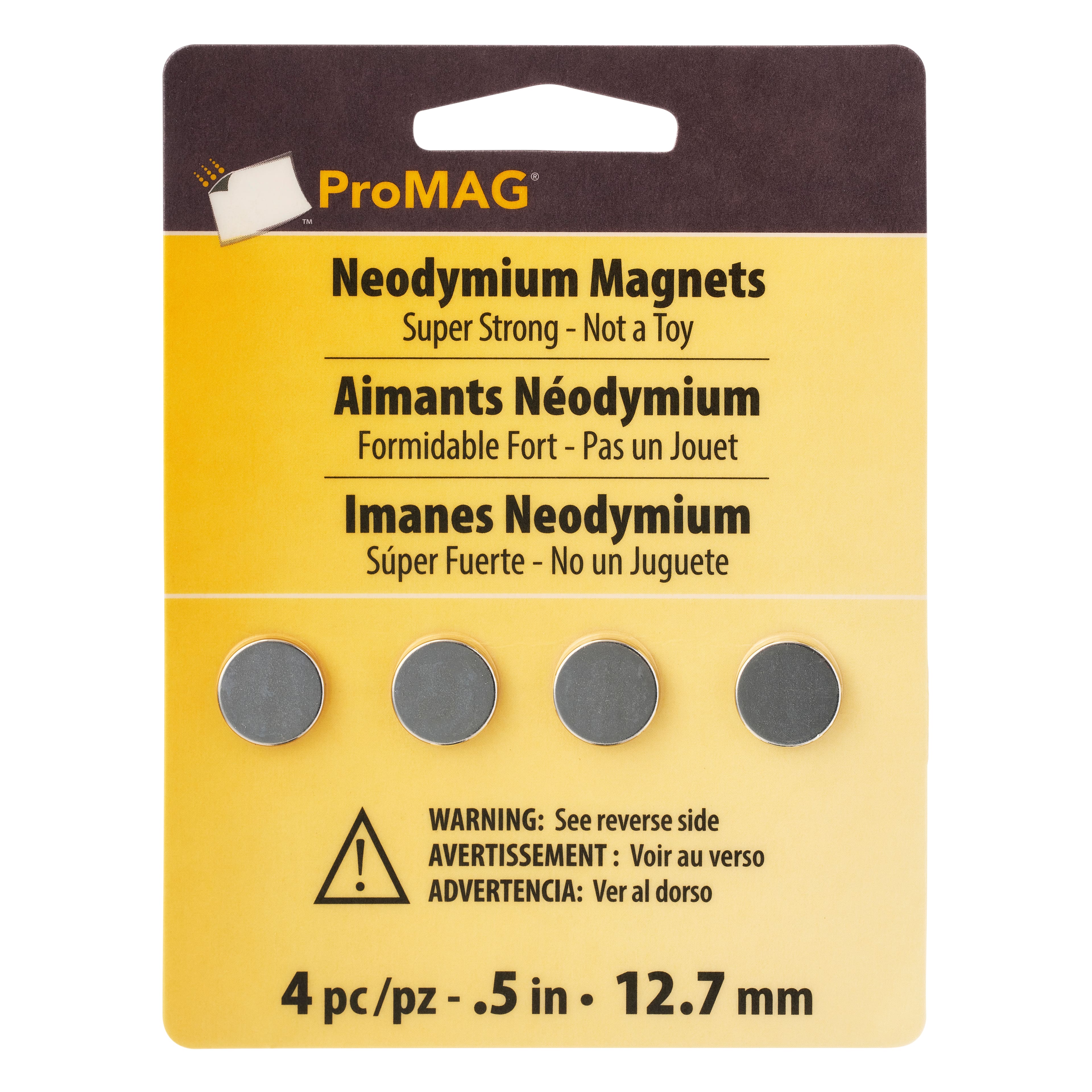 Pro MAG&#xAE; Neodymium Magnets, .5&#x22;