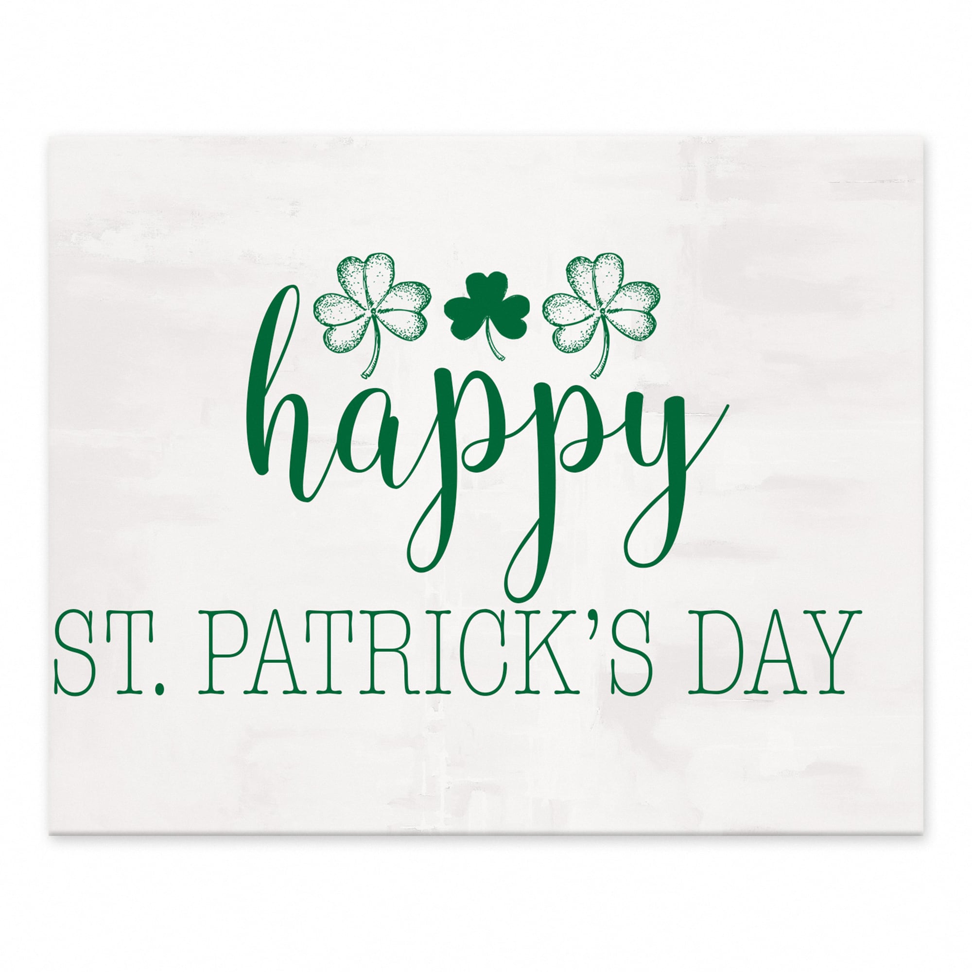 Happy Pats Day 8&#x22; x 10&#x22; Tabletop Canvas