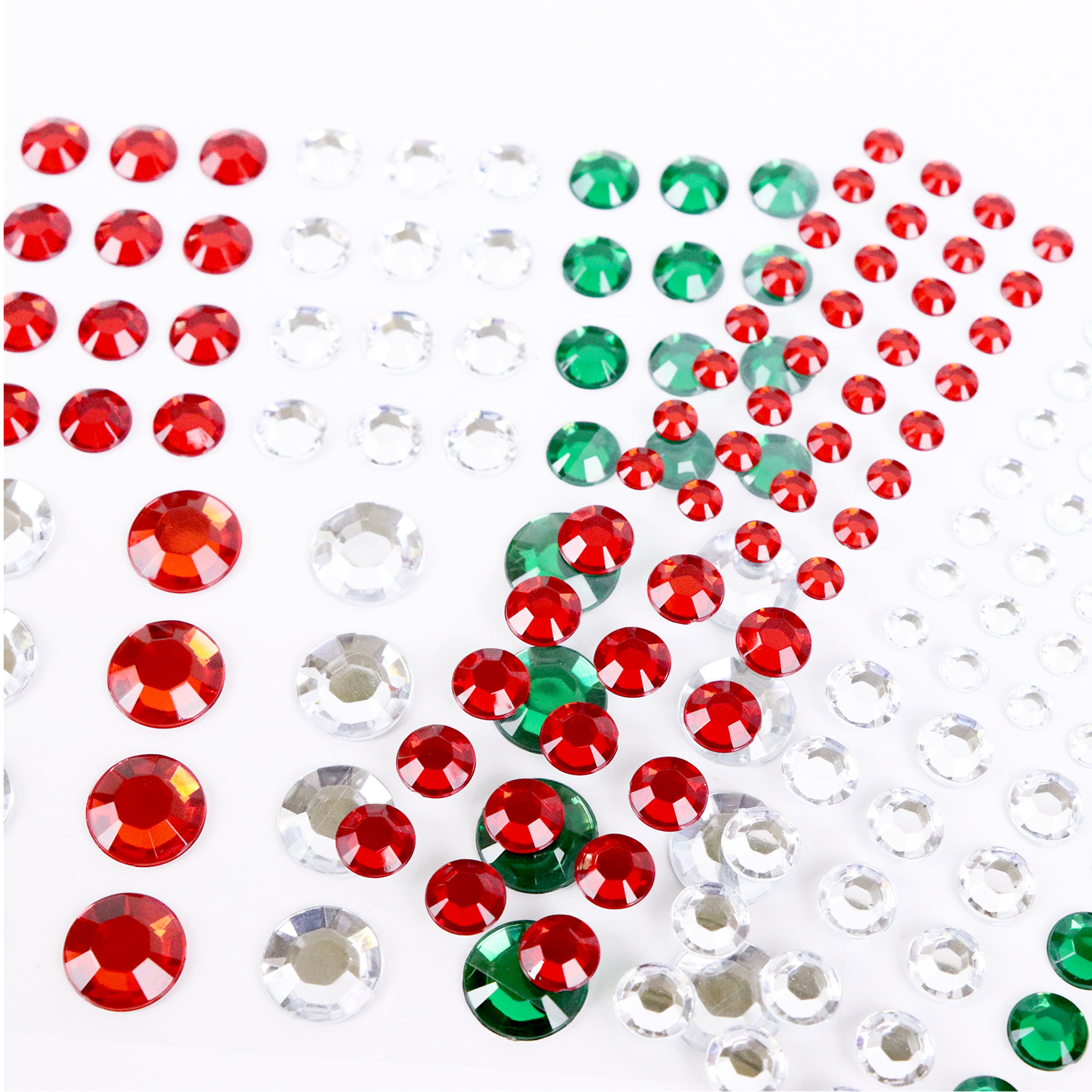 Red, White &#x26; Green Bling Stickers by Recollections&#x2122;