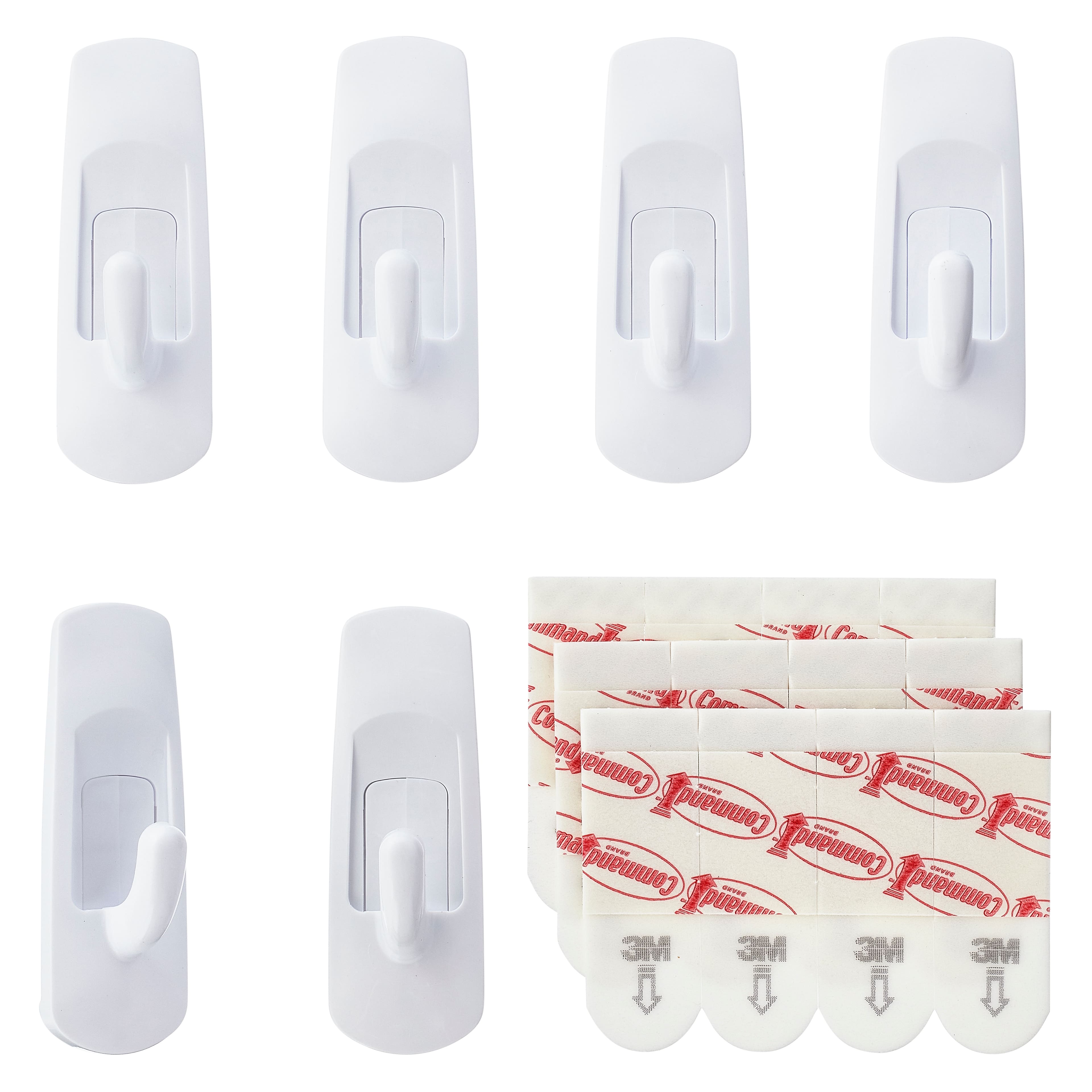 Command Micro Hooks with Command Adhesive Strips (1 Pack of 3 Hooks)