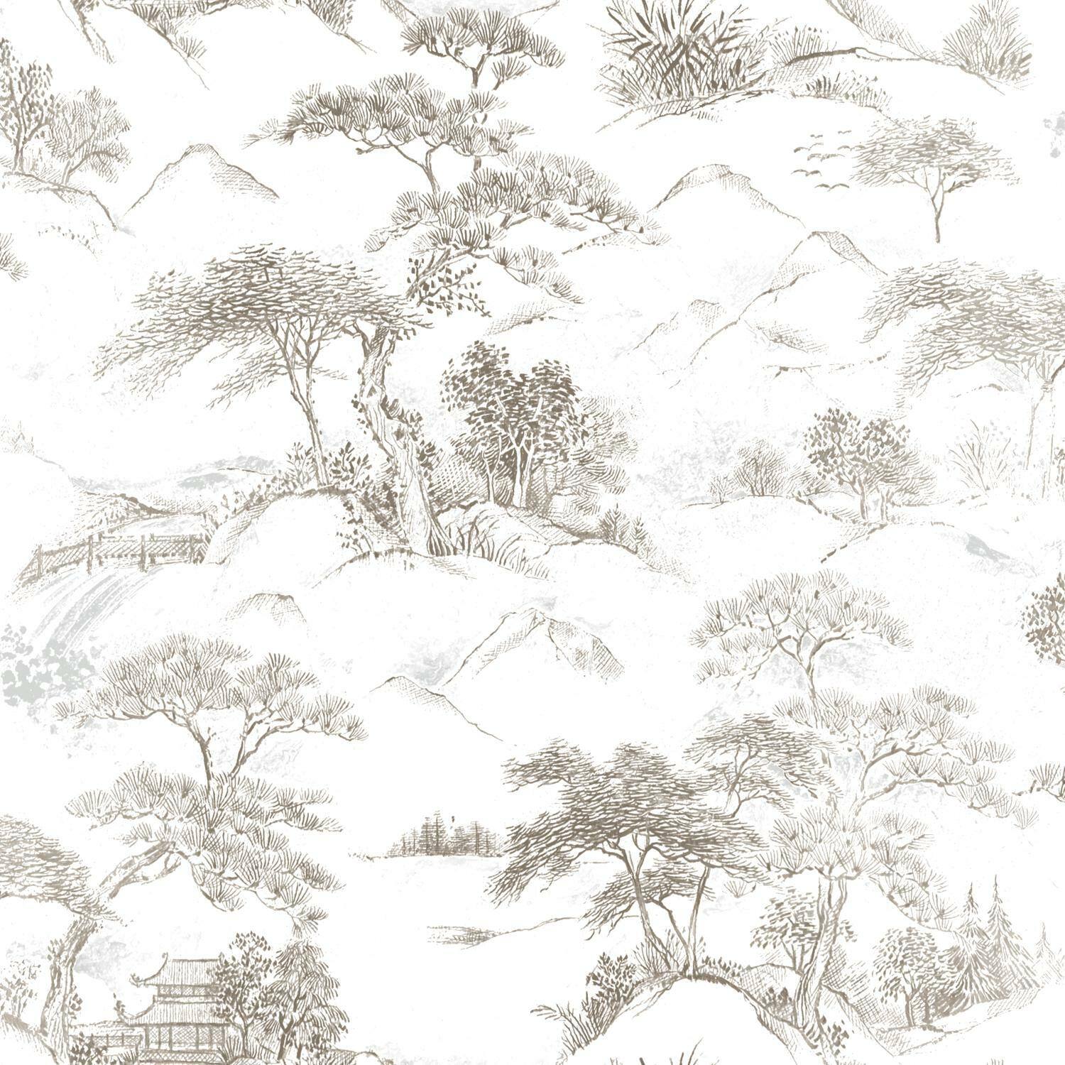 RoomMates Oriental Toile Peel &#x26; Stick Wallpaper