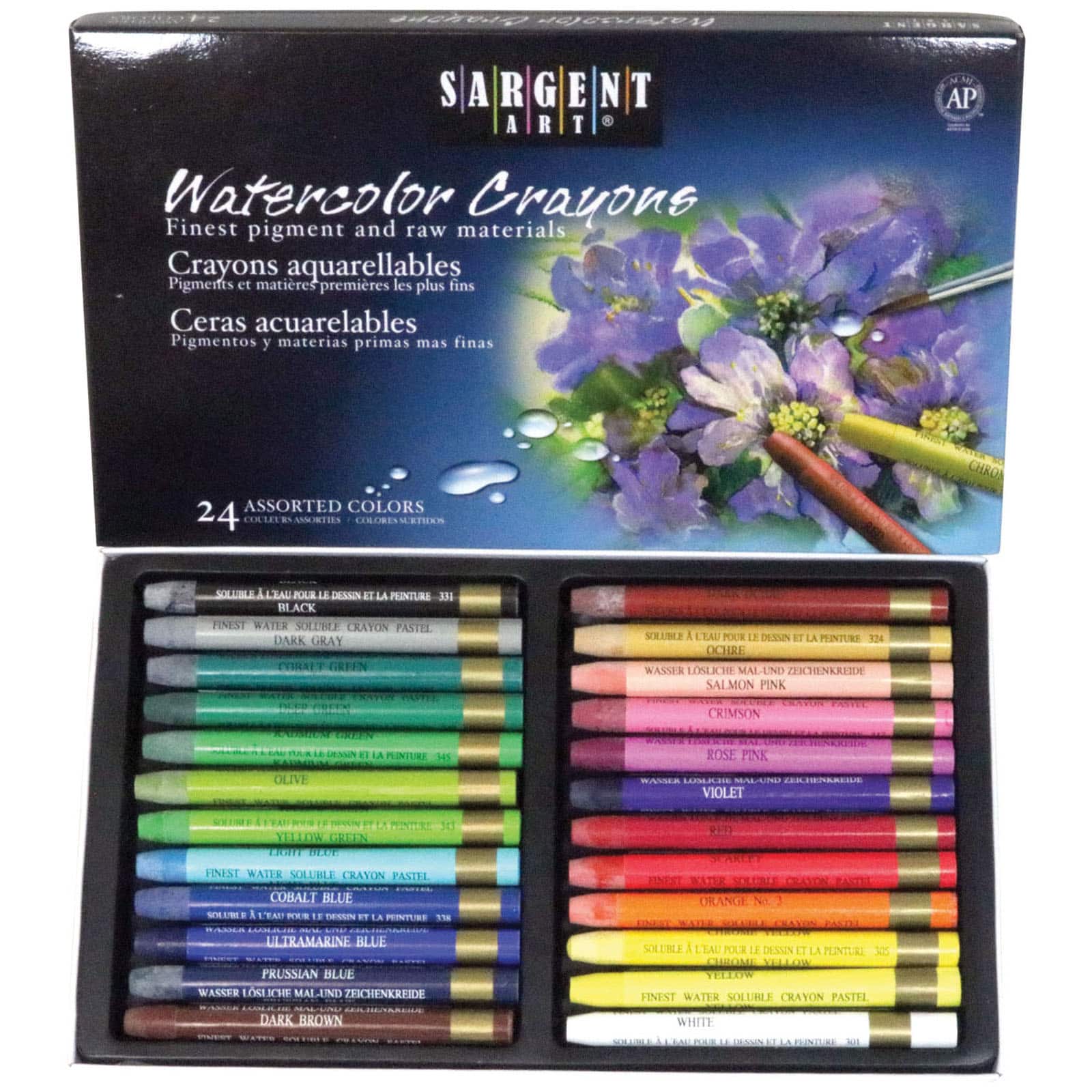 Sargent Art® 24 Watercolor Crayons