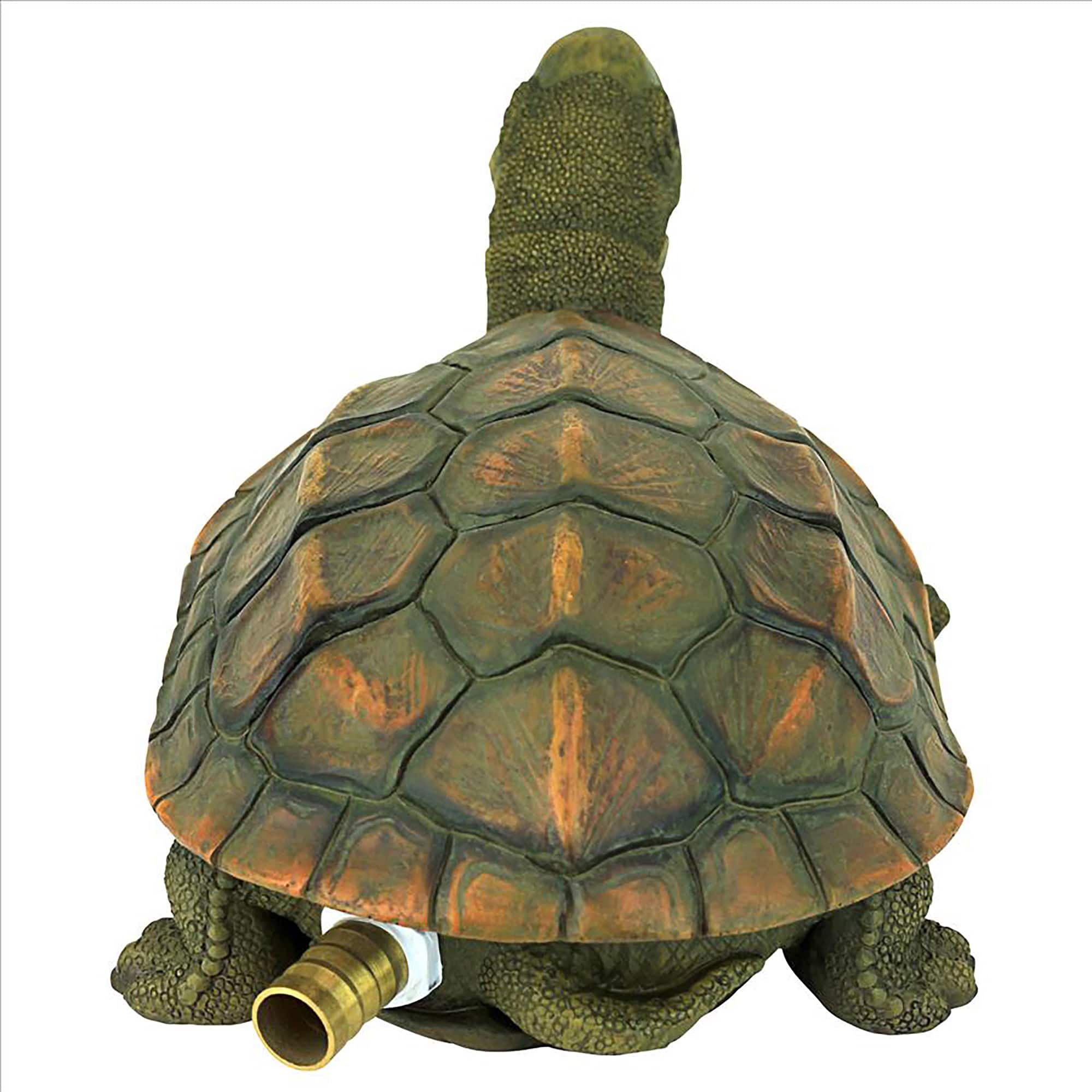 Design Toscano 9.5&#x22; Sprinkle the Turtle Piped Spitter Statue