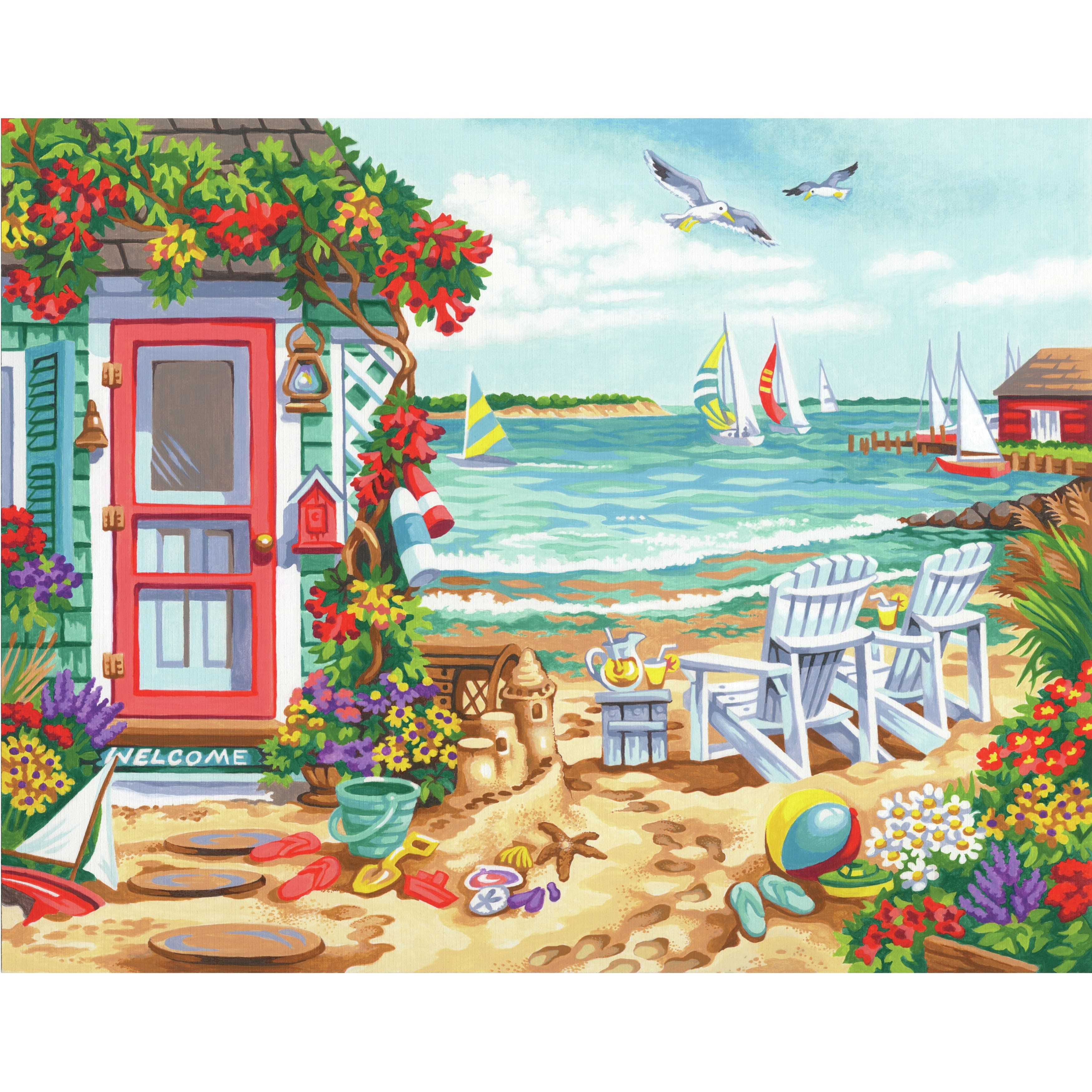 Dimensions&#xAE; PaintWorks&#x2122; Summertime Paint-by-Number Kit
