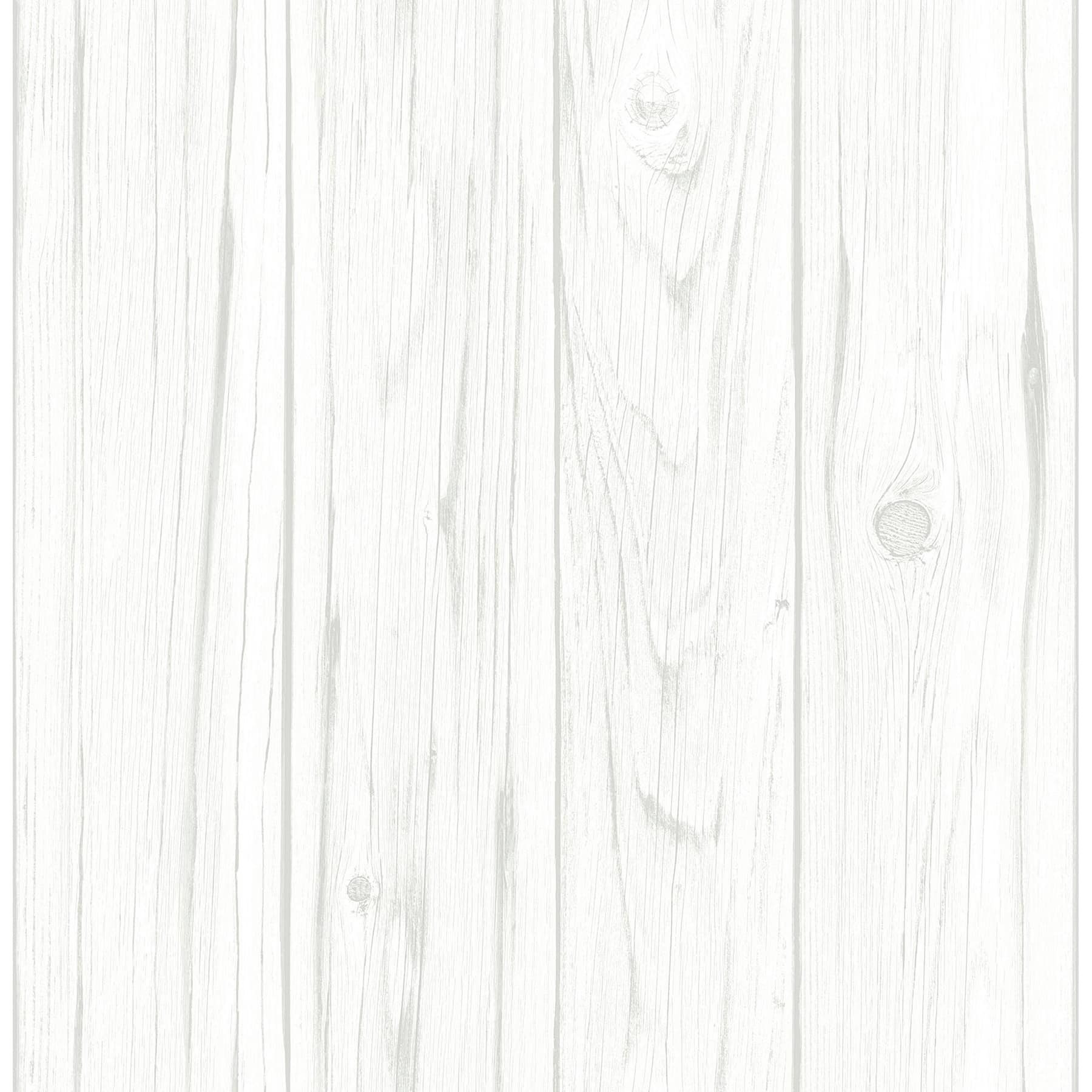 InHome White Barnwood Peel & Stick Wallpaper