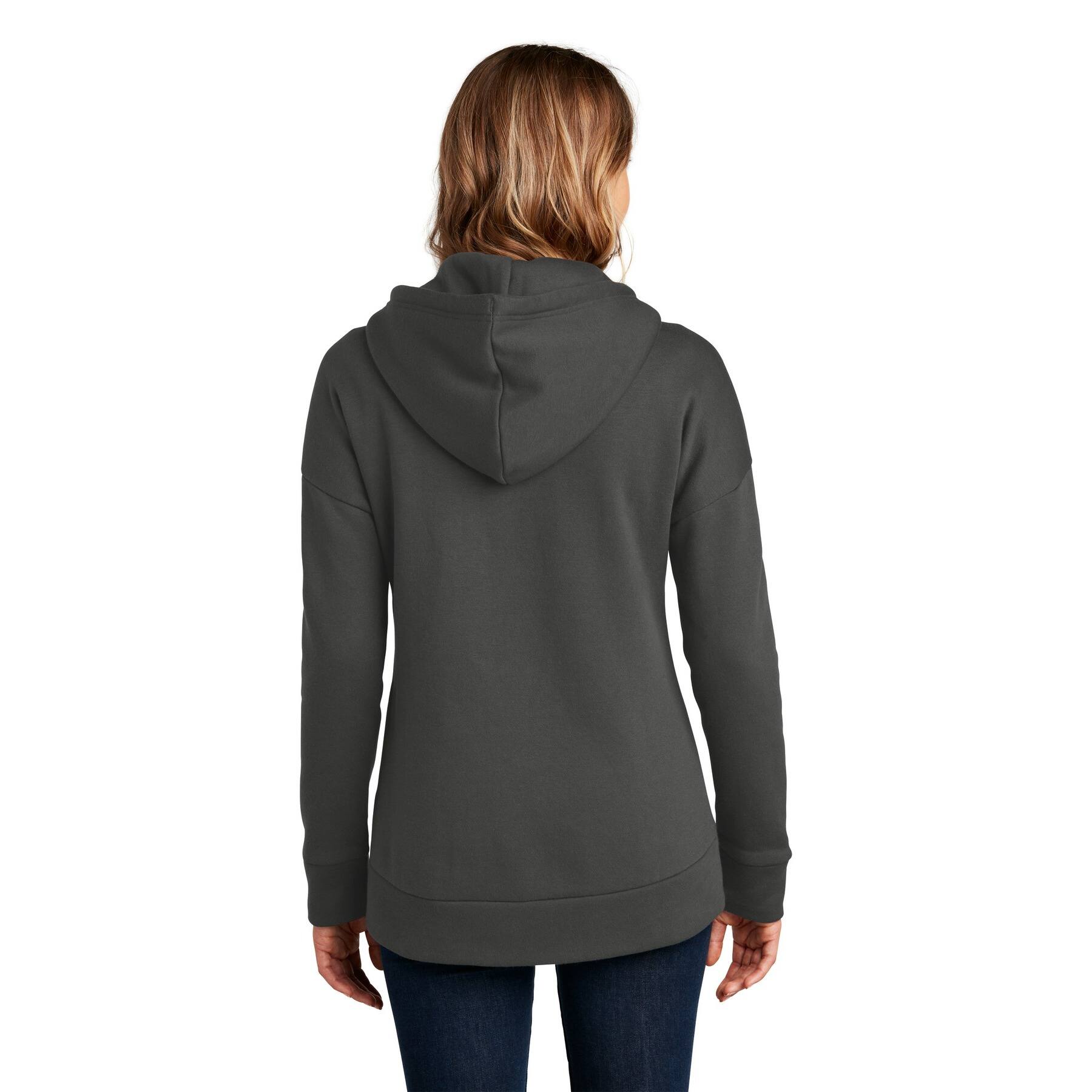District® Perfect Weight® Women's Fleece Drop Shoulder Full-Zip Hoodie