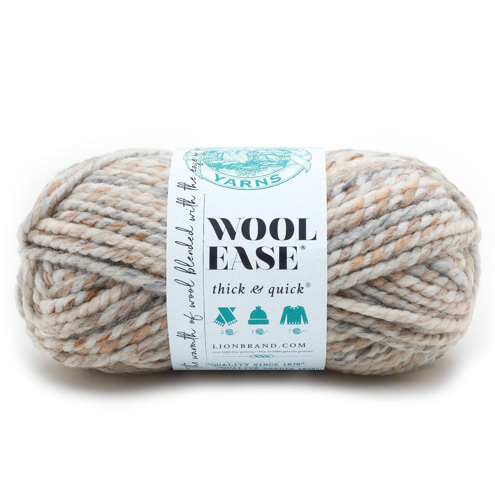 15 Pack: Lion Brand® Wool-Ease® Thick & Quick® Yarn, Prints, Stripes & Metallics