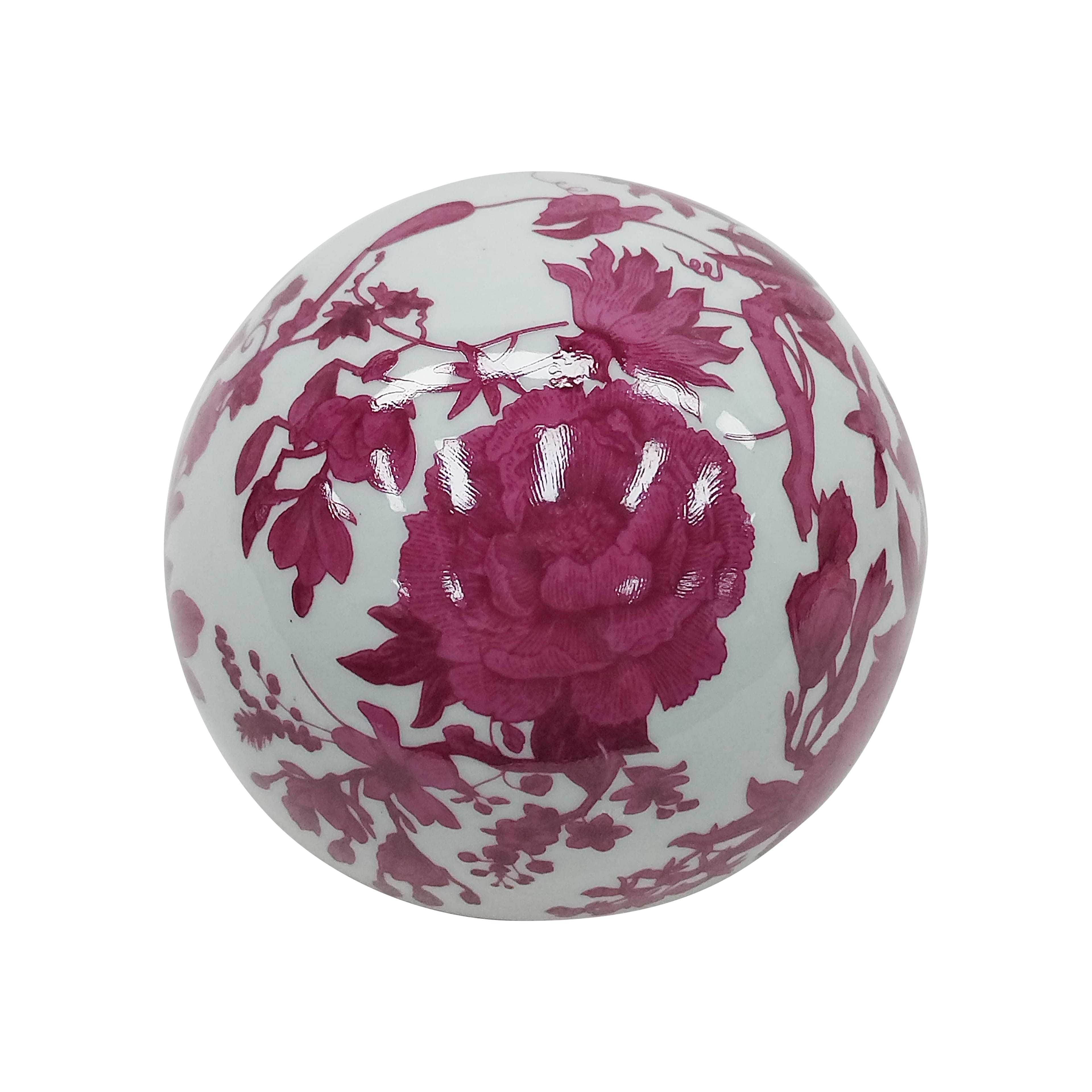 Assorted 4&#x22; Floral Porcelain Ball Tabletop D&#xE9;cor, 1pc. by Ashland&#xAE;