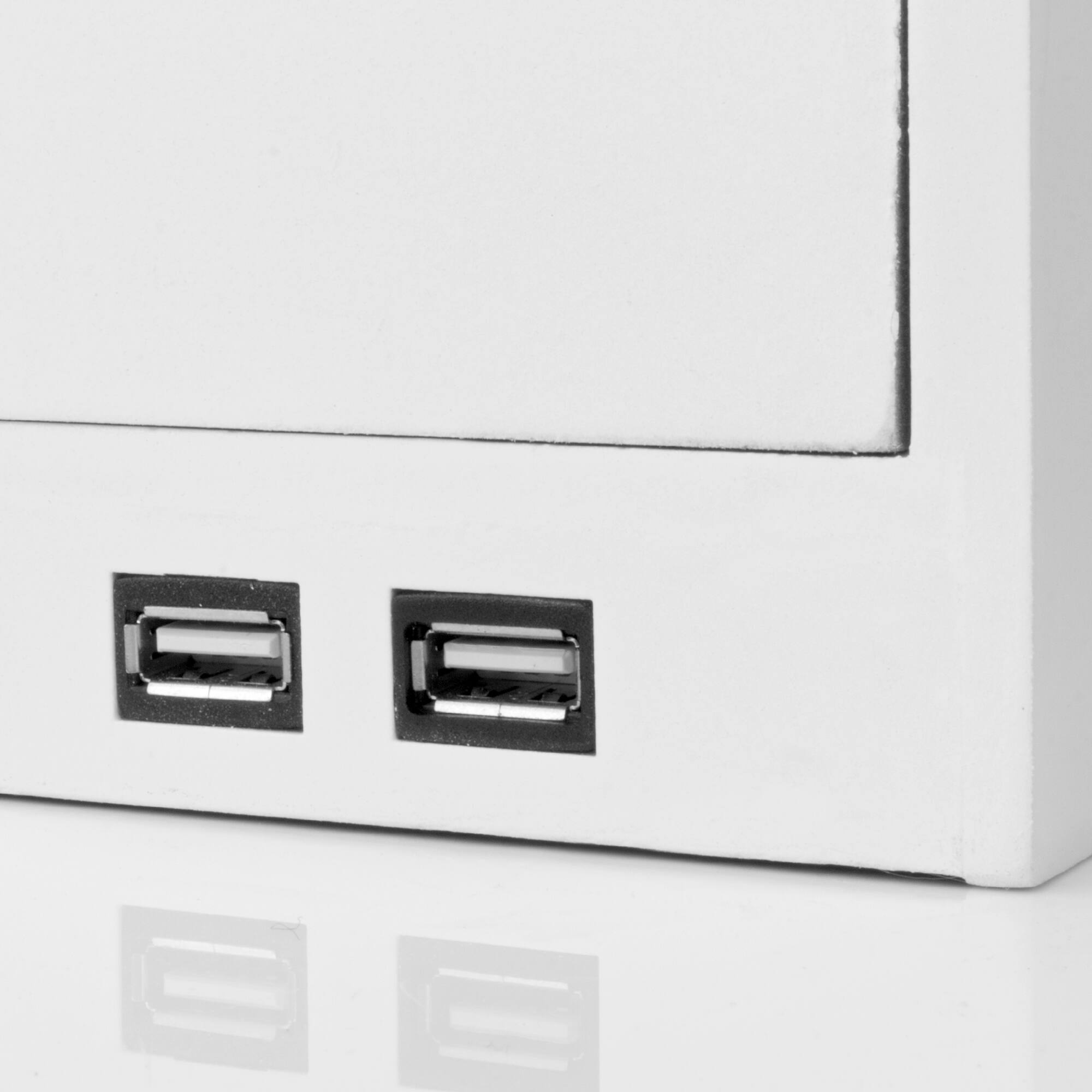 American Art D&#xE9;cor&#x2122; White Space Saving Desk Organizer with USB Port