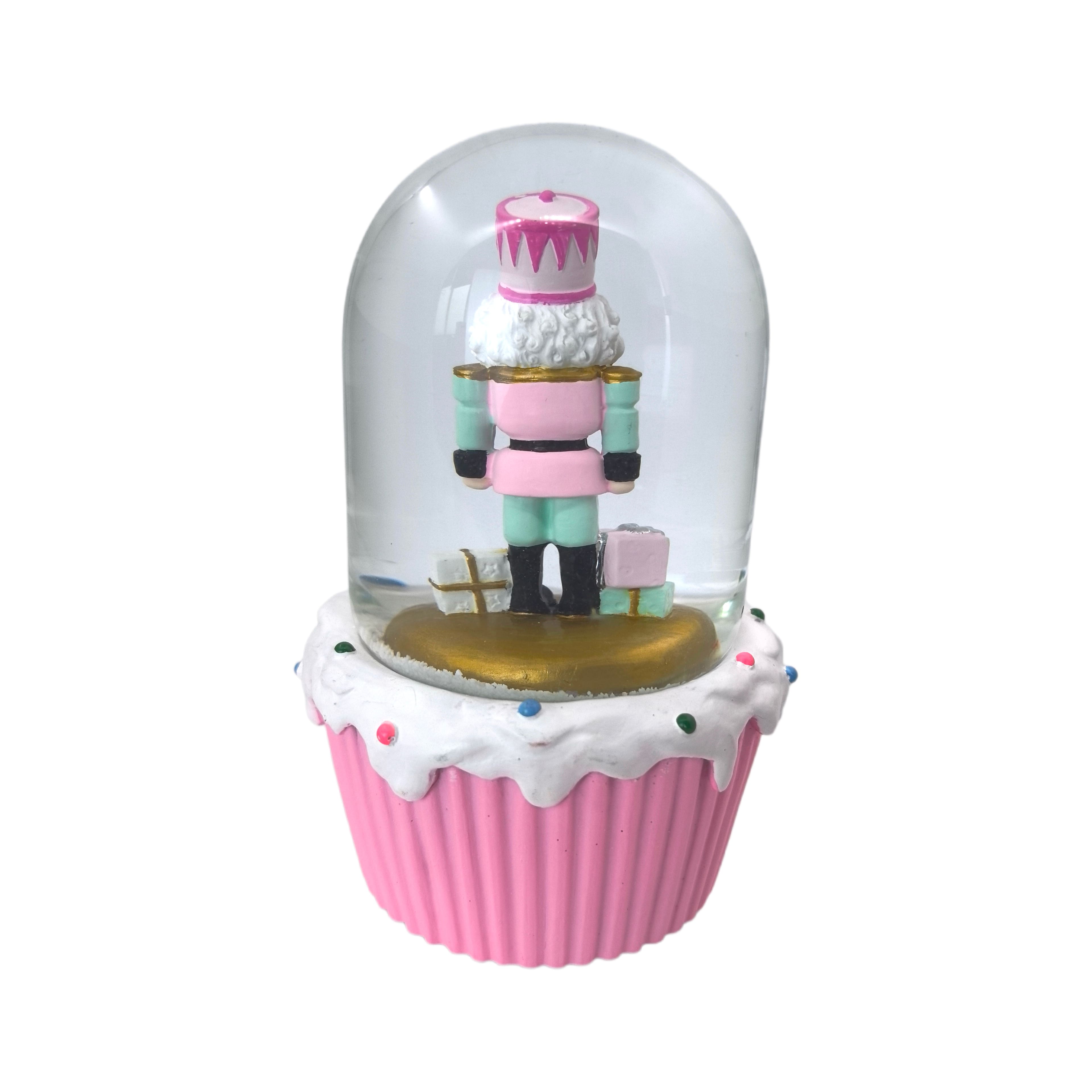 6&#x22; Pink Nutcracker Cupcake Waterglobe by Ashland&#xAE;