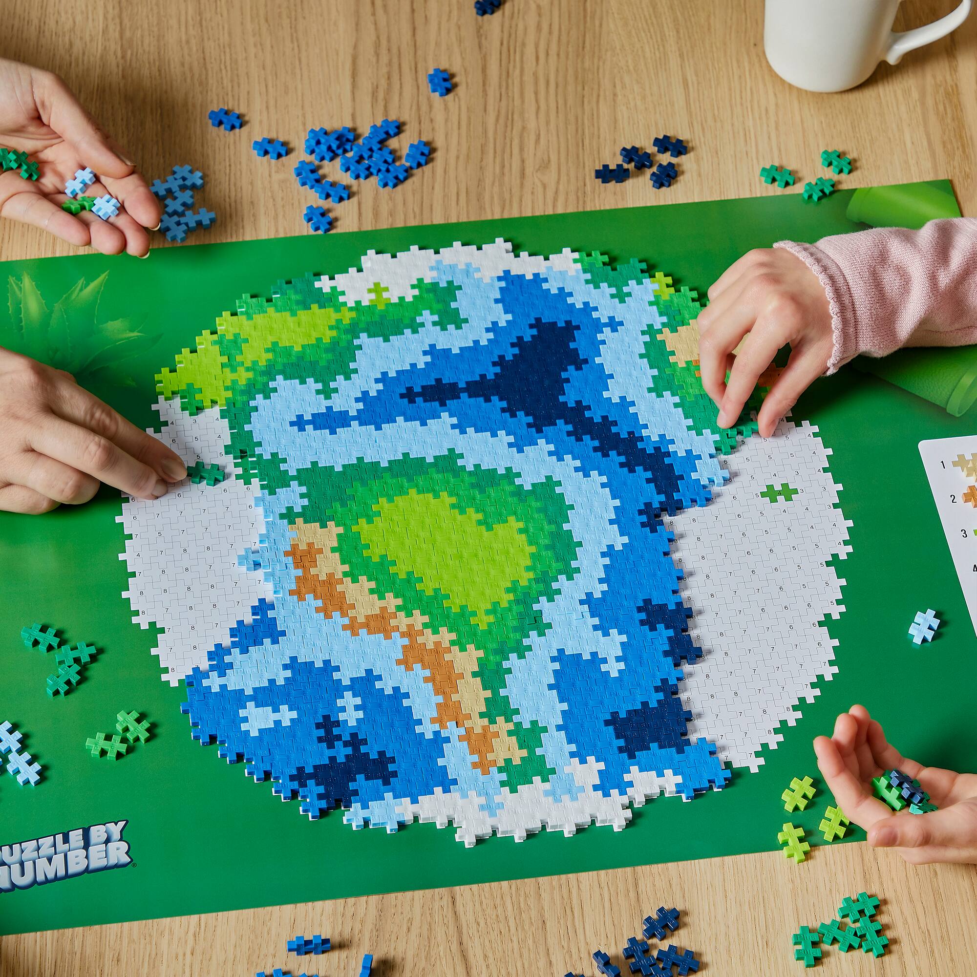 Plus-Plus&#xAE; Earth 800 Piece Puzzle by Number&#xAE;