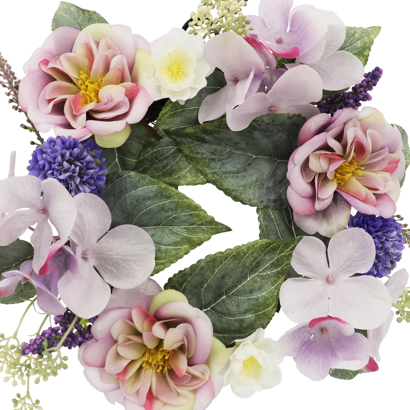 10&#x22; Purple Rose &#x26; Hydrangea Mini Wreath by Ashland&#xAE;