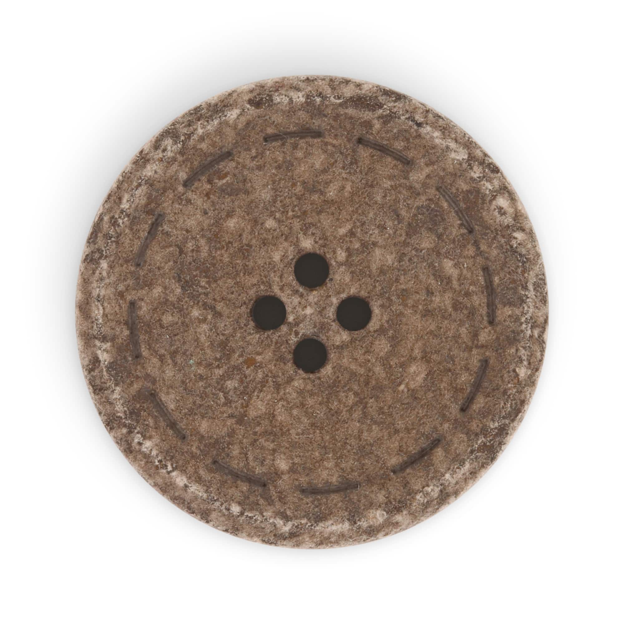 Dritz&#xAE; 30mm Recycled Cotton Round Stitch Button, 3ct.
