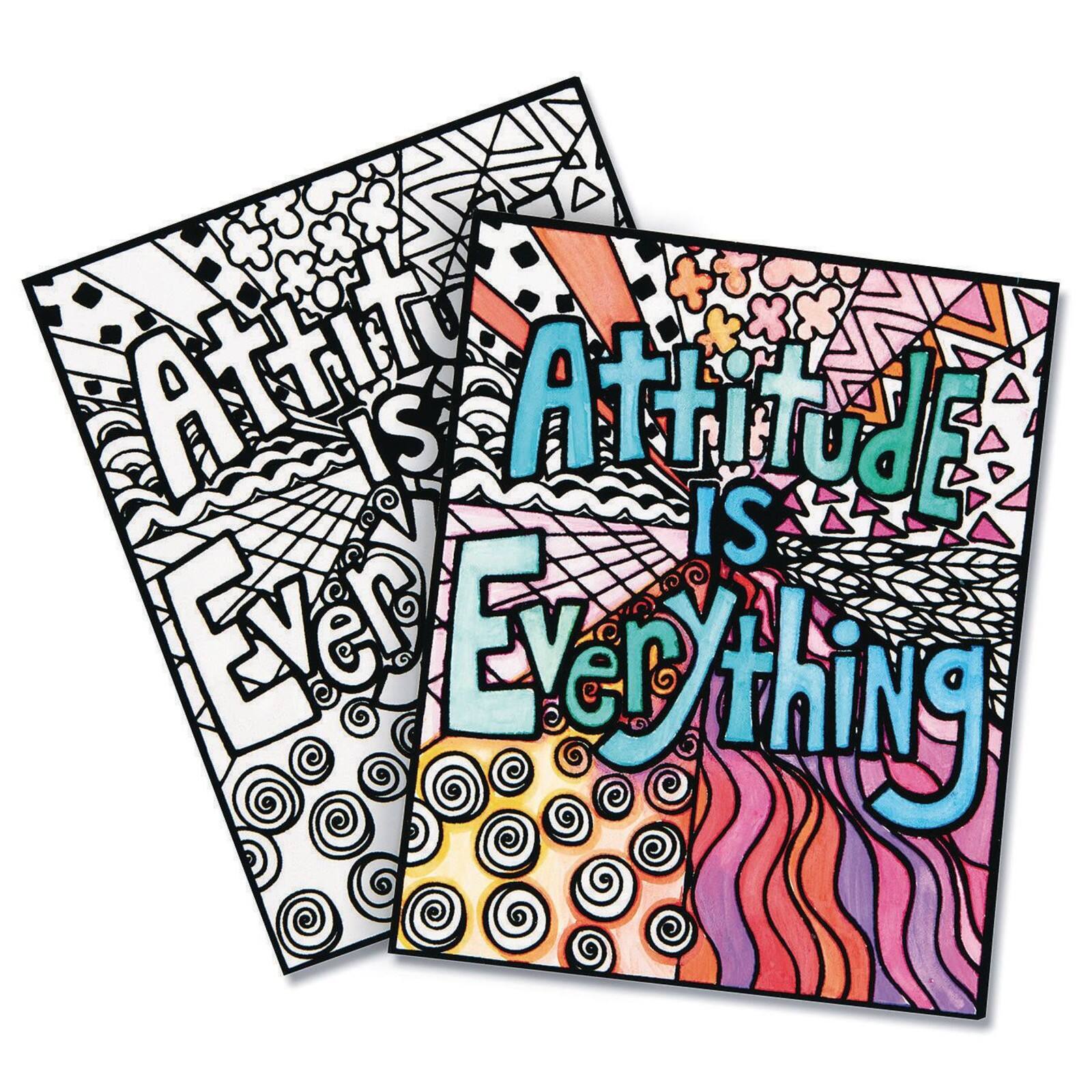 S&S® Worldwide Attitude Is Everything Velvet Art Posters, 24ct.