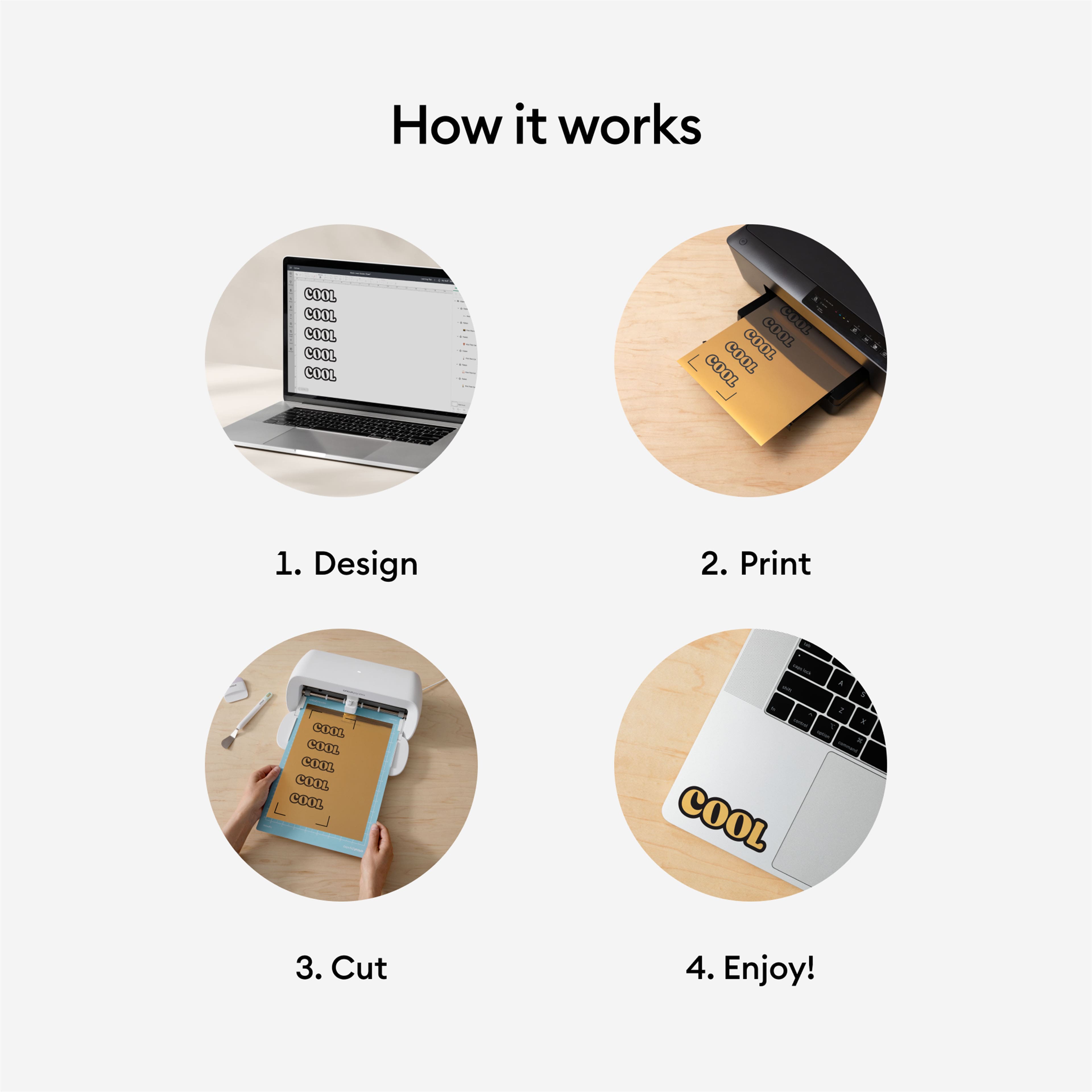 Cricut® 8.5" x 11" Gold Printable Vinyl Sheets, 10ct.