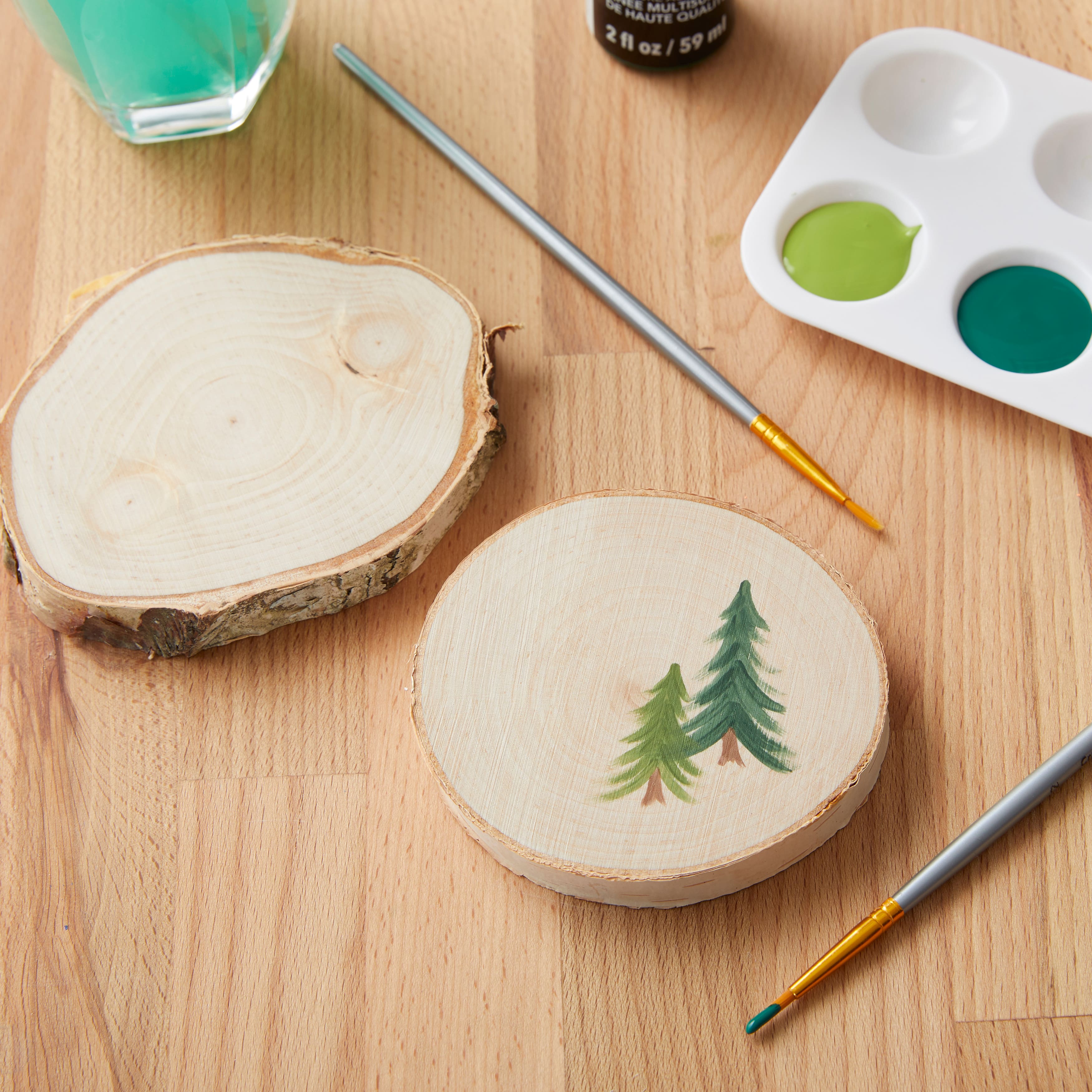 8 Pack: Birch Base Coaster by Make Market&#xAE;