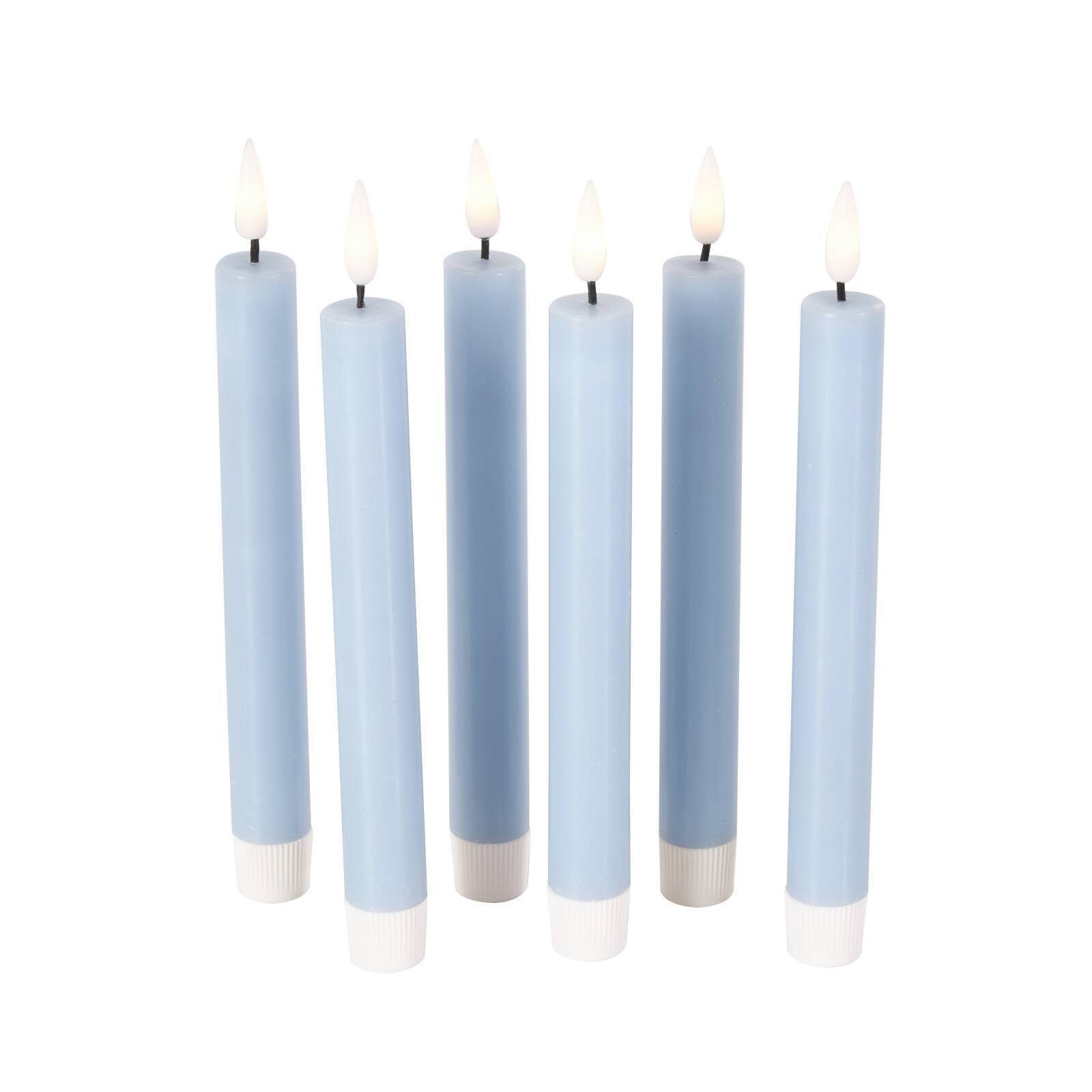 8" Flameless Wax Candles with Remote Control, 6ct.