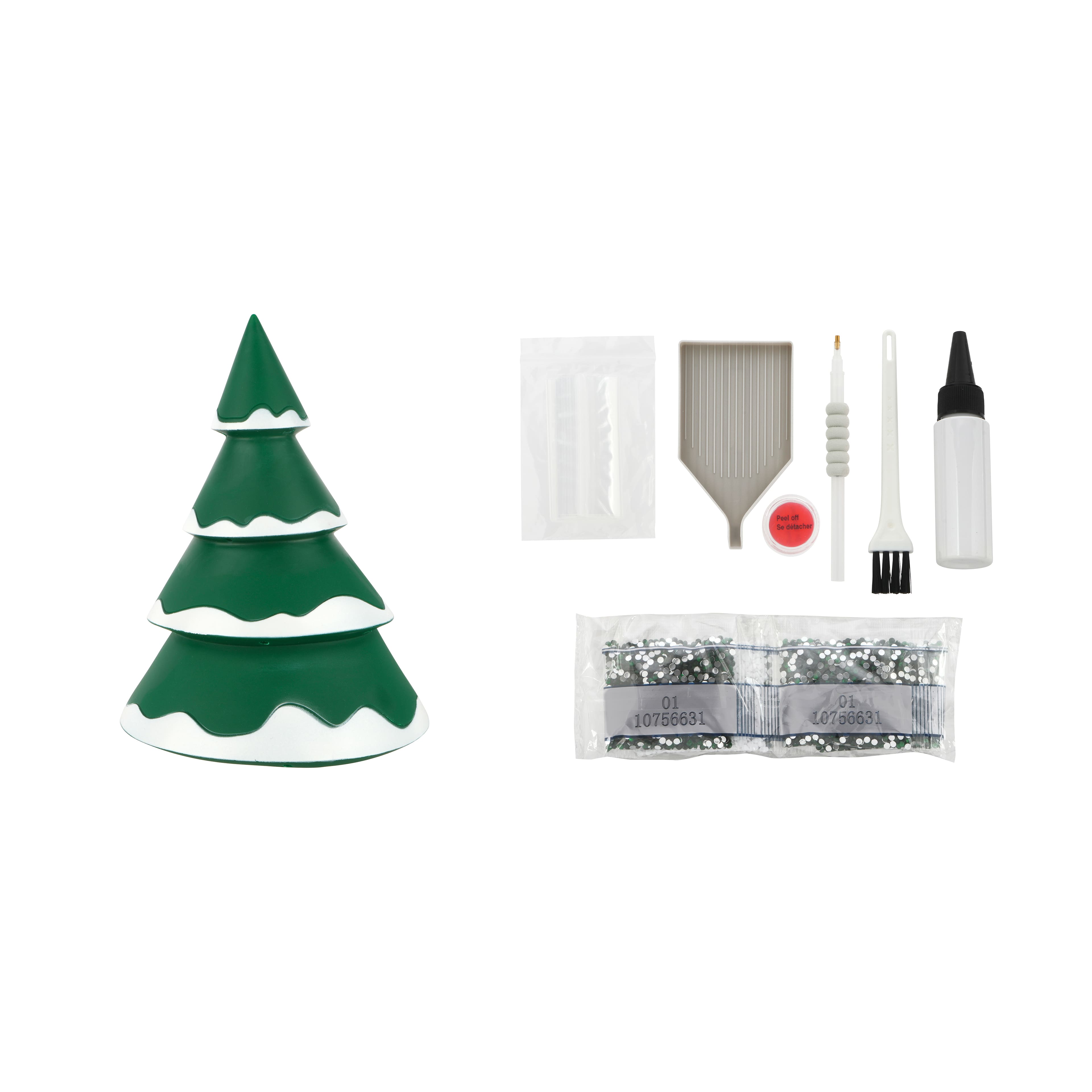 6.5&#x22; Christmas Tree LED 3D Diamond Art Kit by Make Market&#xAE;