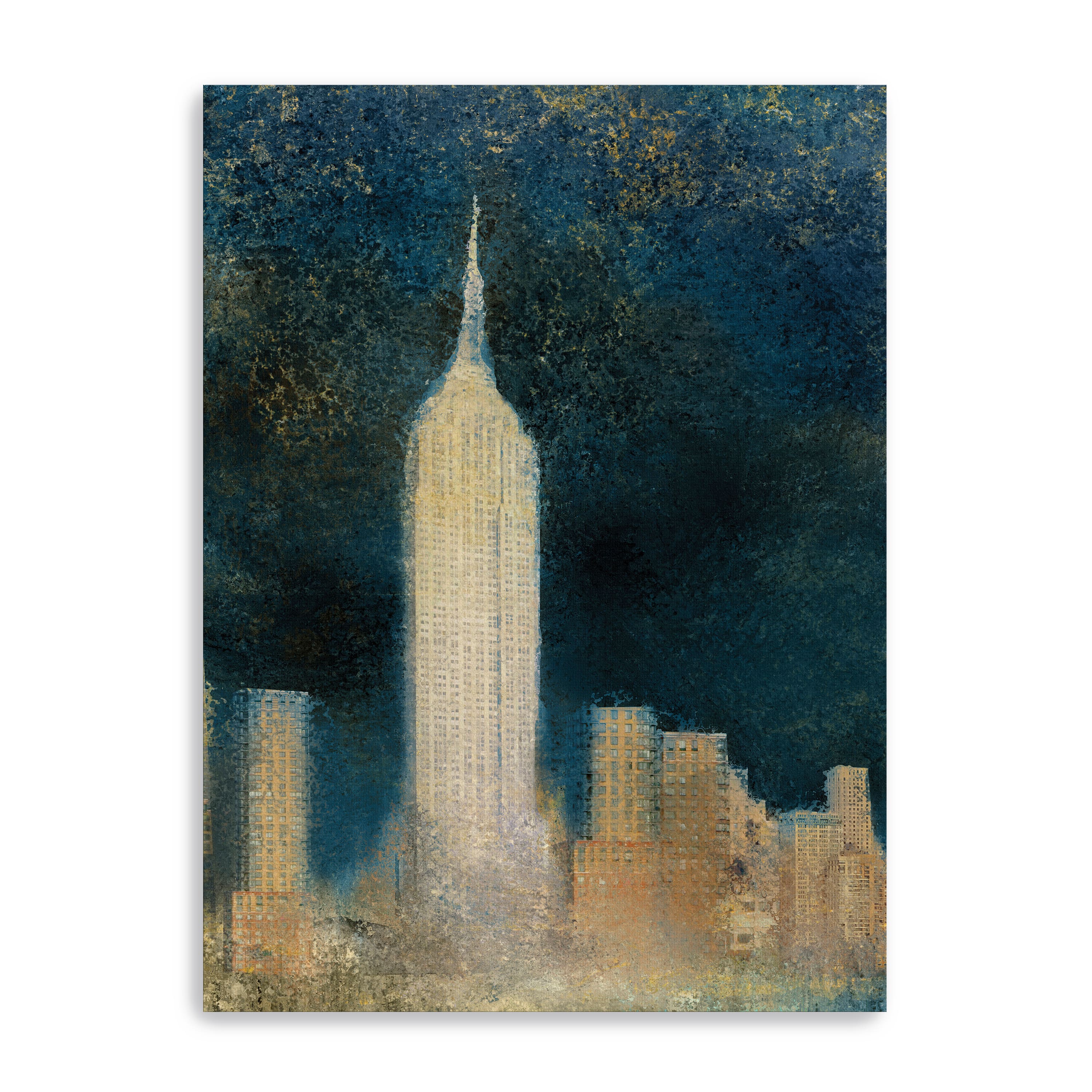Misty New York Abstract I Canvas Giclee
