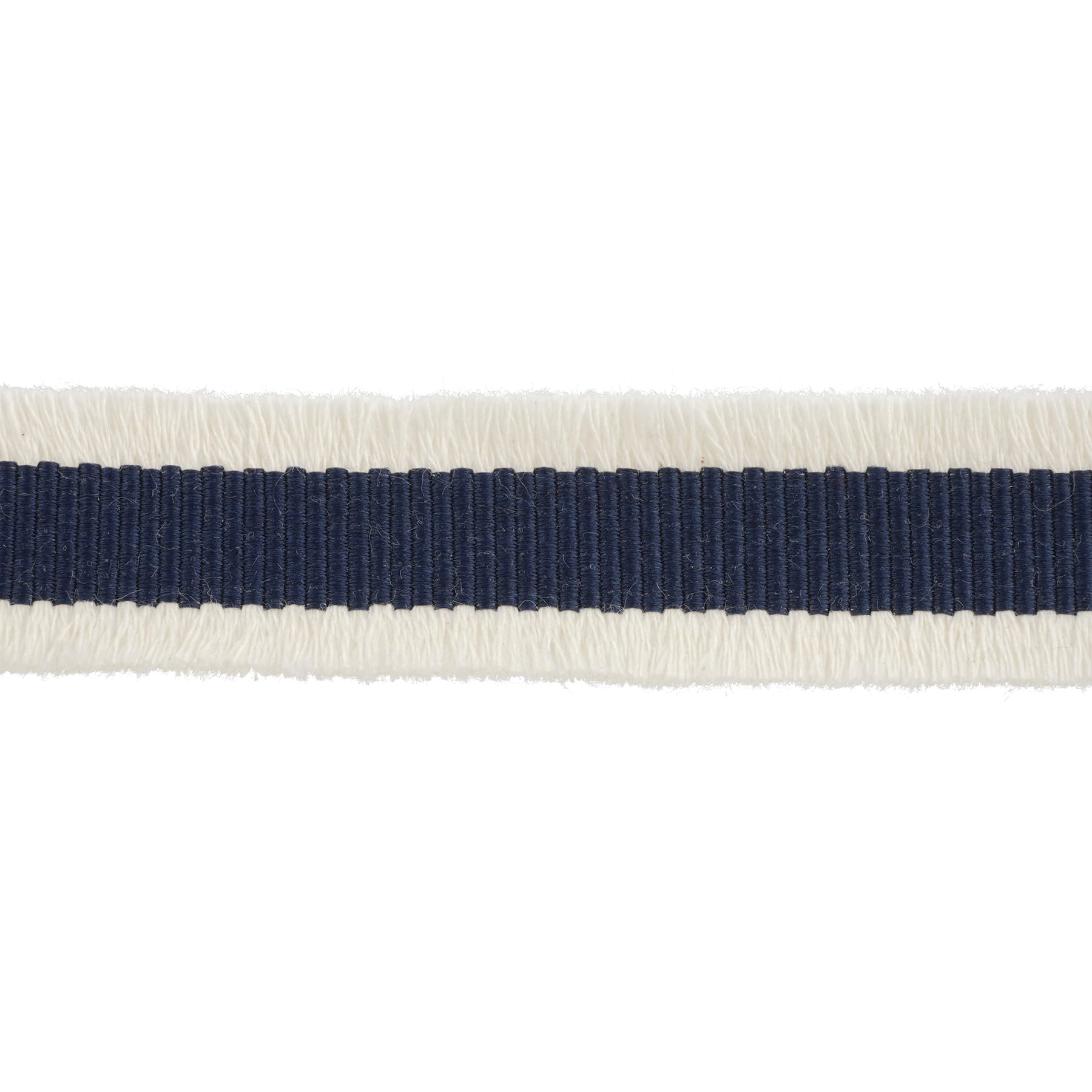 7/8&#x27;&#x27; x 5 yd. Navy and White Fringe Ribbon by Celebrate It&#xAE;