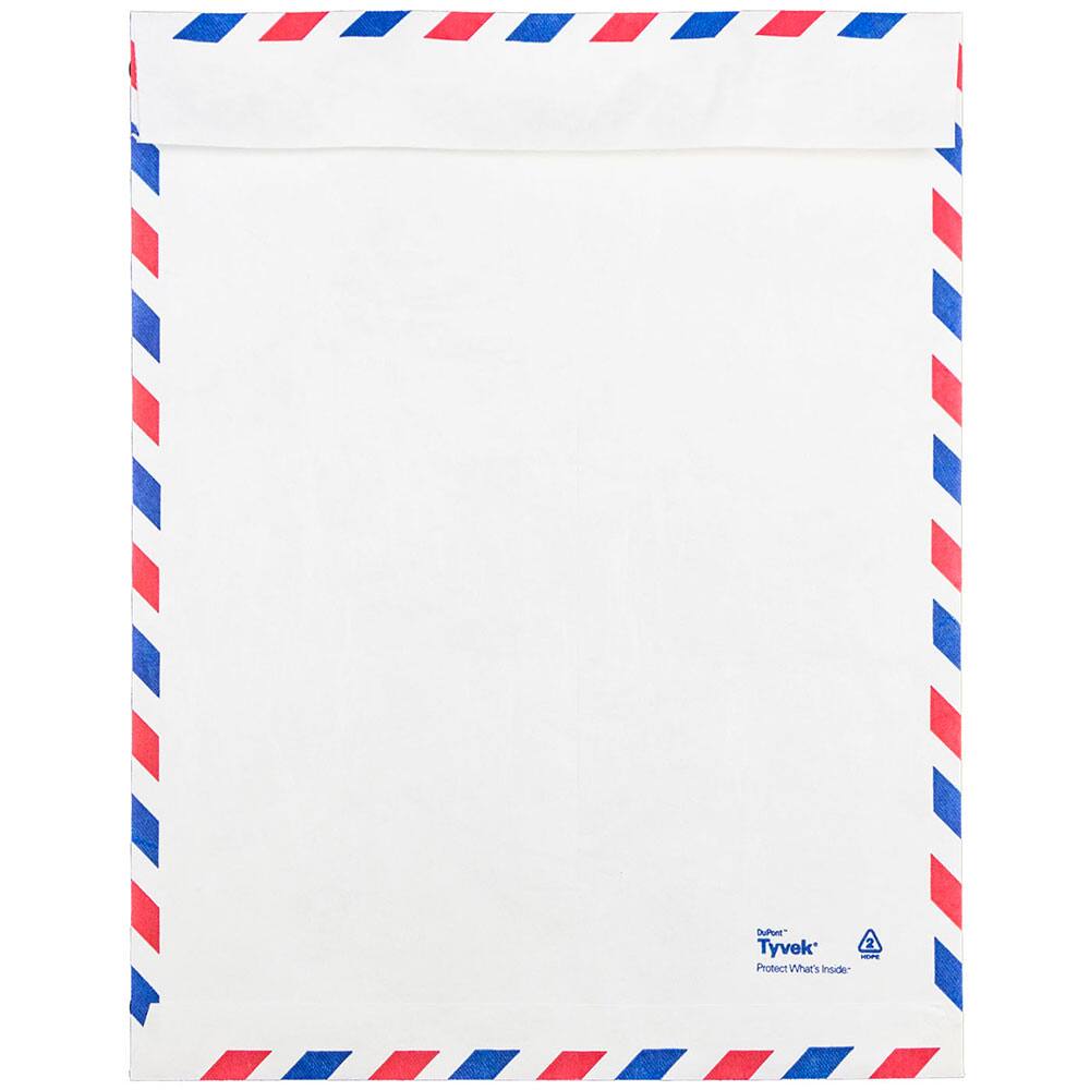 JAM Paper 10" x 13" White Airmail Tyvek Envelopes, 25ct.