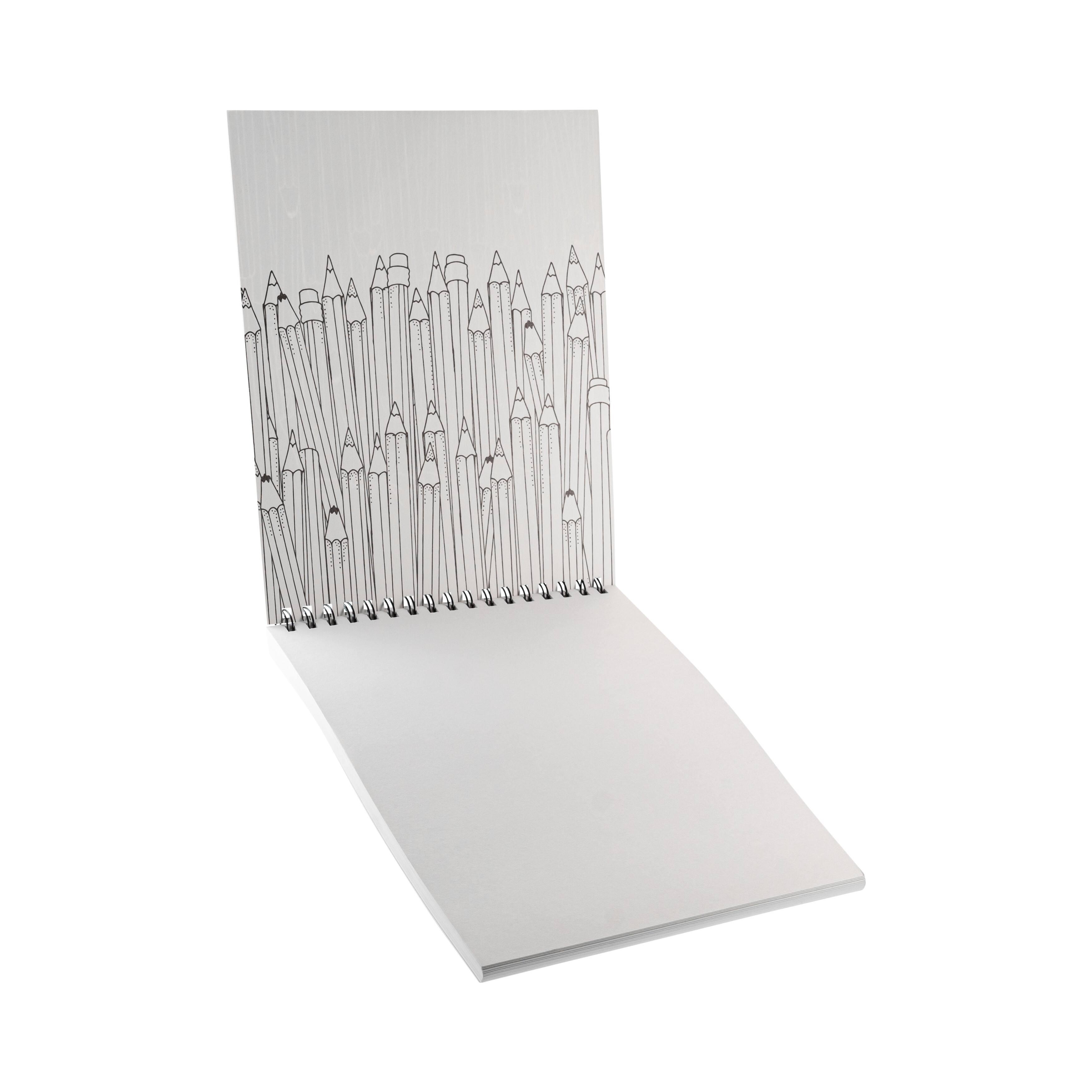Hello, Artist!™ Black and White Pencils Sketchbook