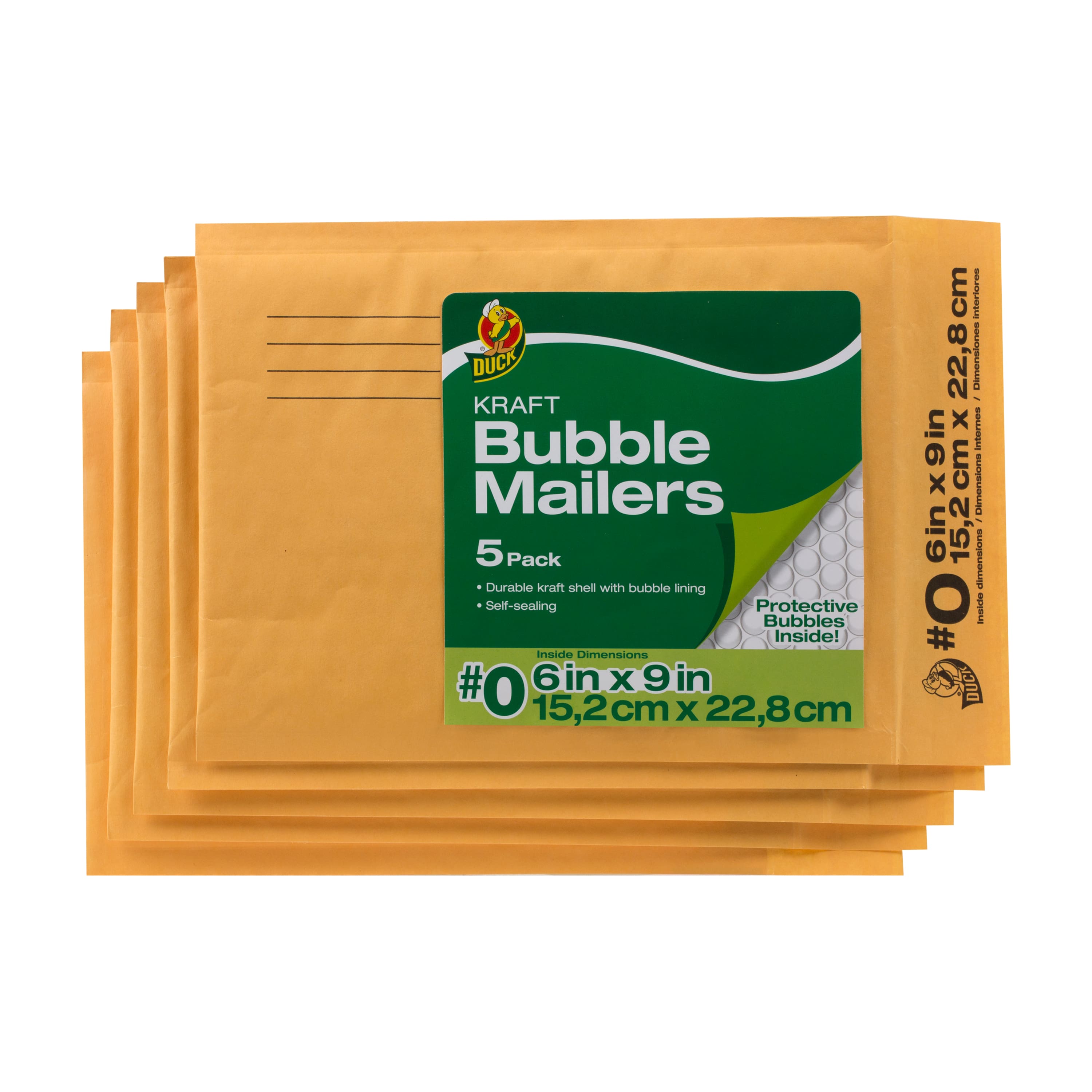 Duck&#xAE; Kraft Bubble Mailers 5ct.