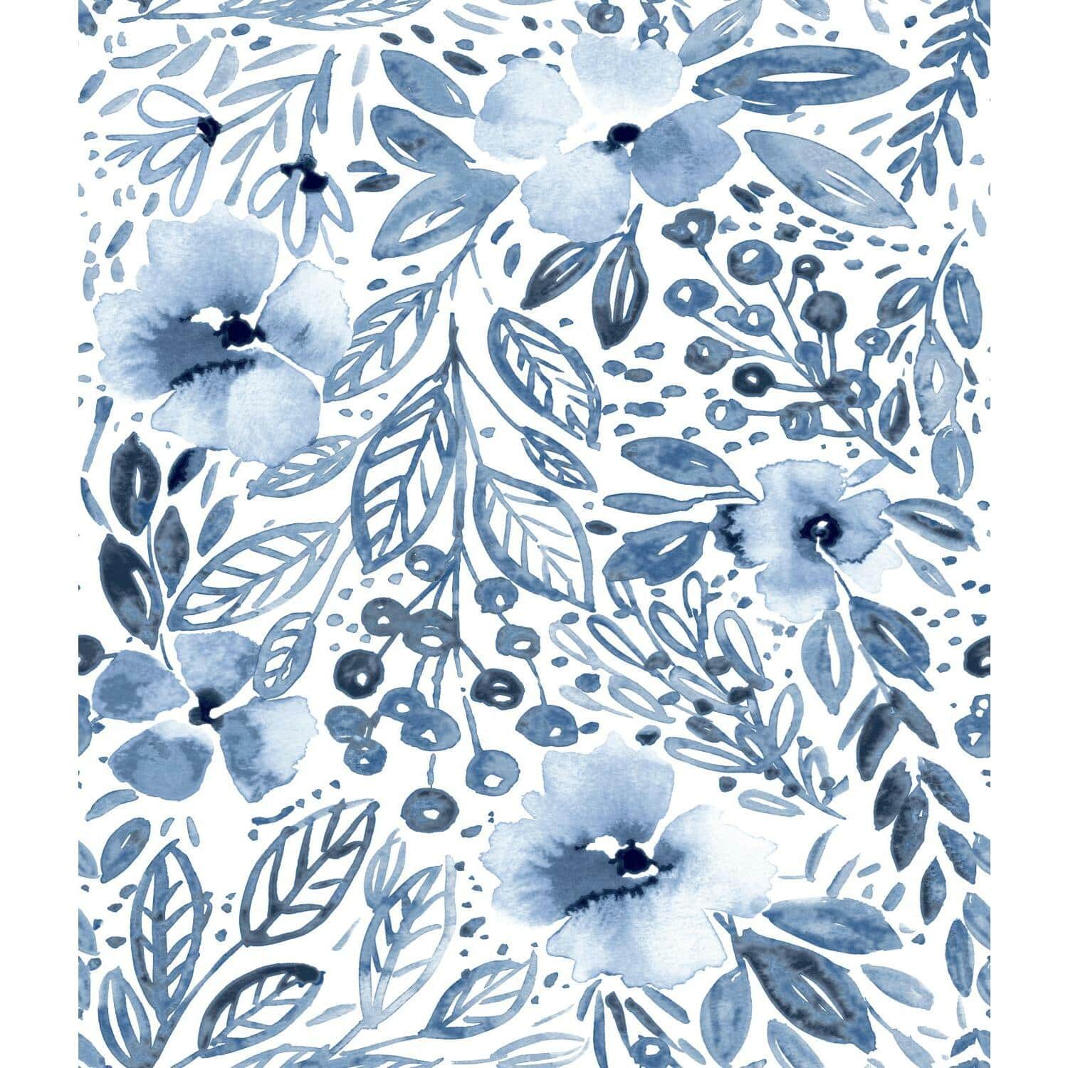 RoomMates Clara Jean April Showers Peel &#x26; Stick Wallpaper
