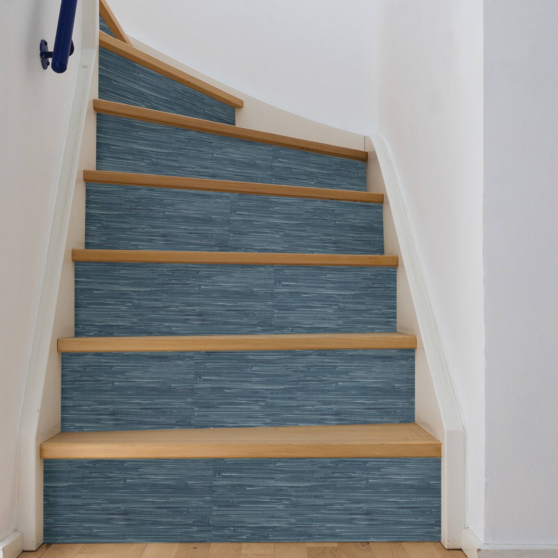 NuWallpaper Navy Grassweave Peel & Stick Wallpaper