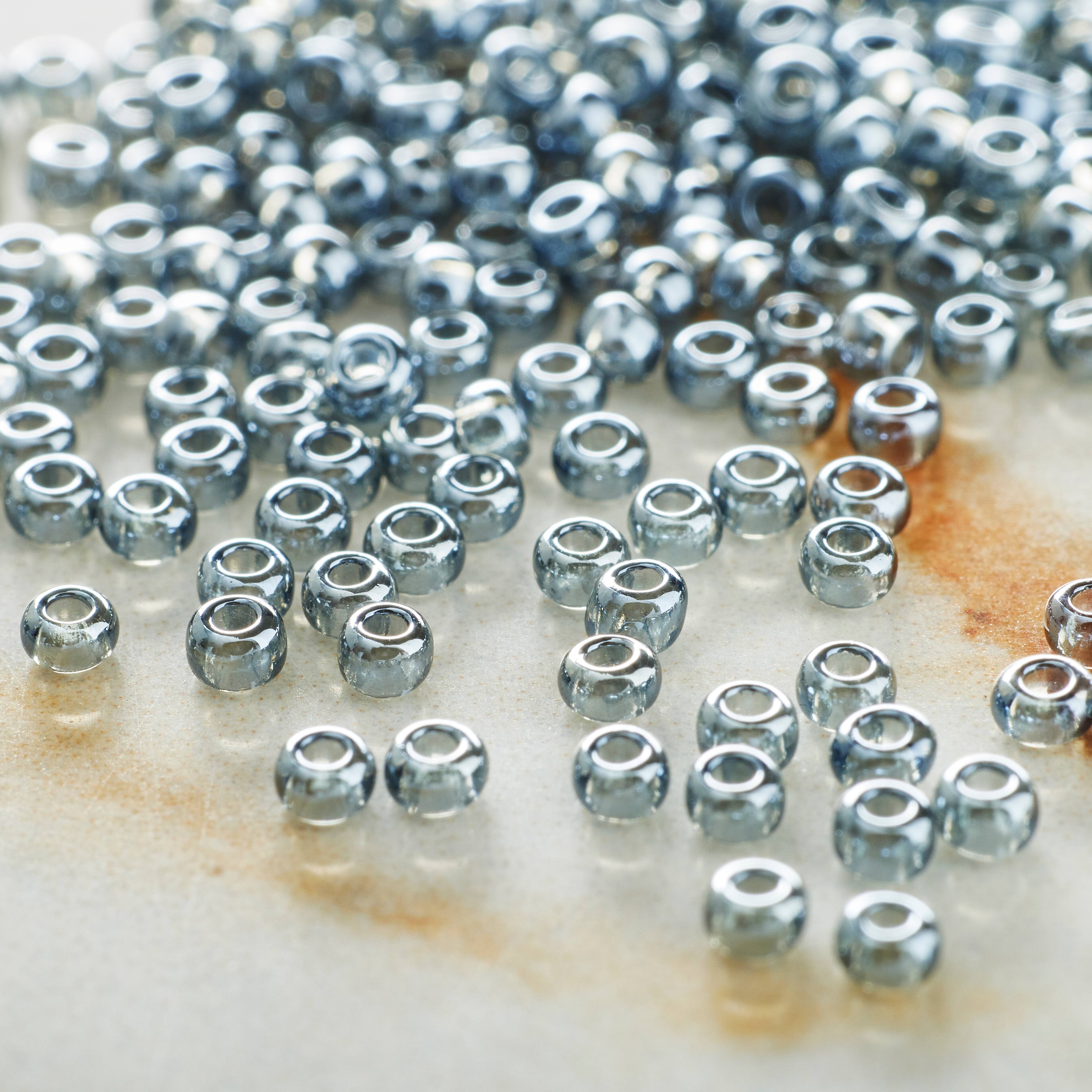 12 Pack: John Bead Transparent Czech Glass Seed Beads, 11/0