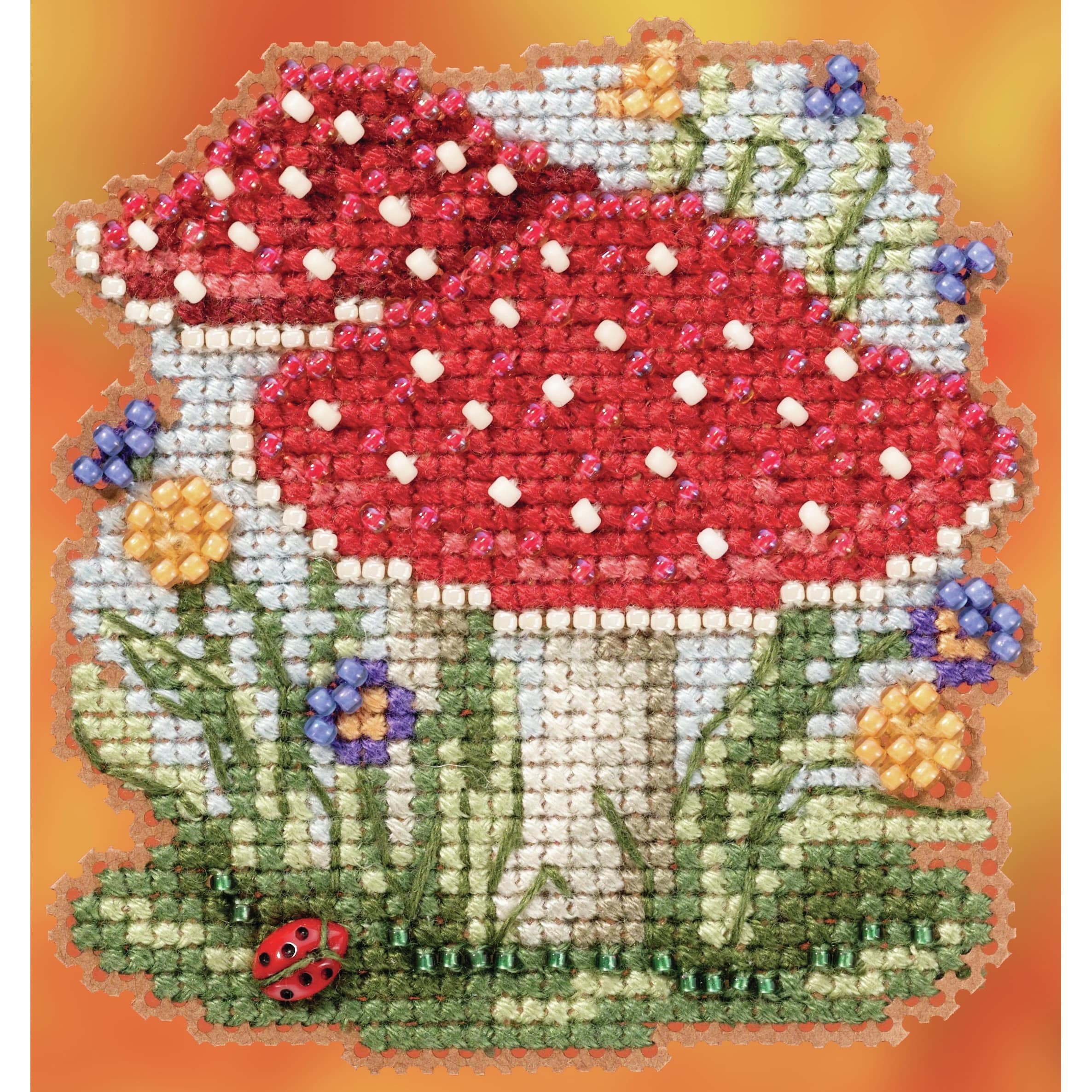 Mill Hill&#xAE; Red Cap Mushroom Counted Cross Stitch Kit